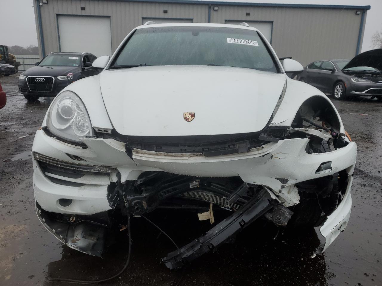 2014 Porsche Cayenne White vin: WP1AA2A21ELA93869 Damage: Front Bumper Reinforcement, Broken, Replacement Required