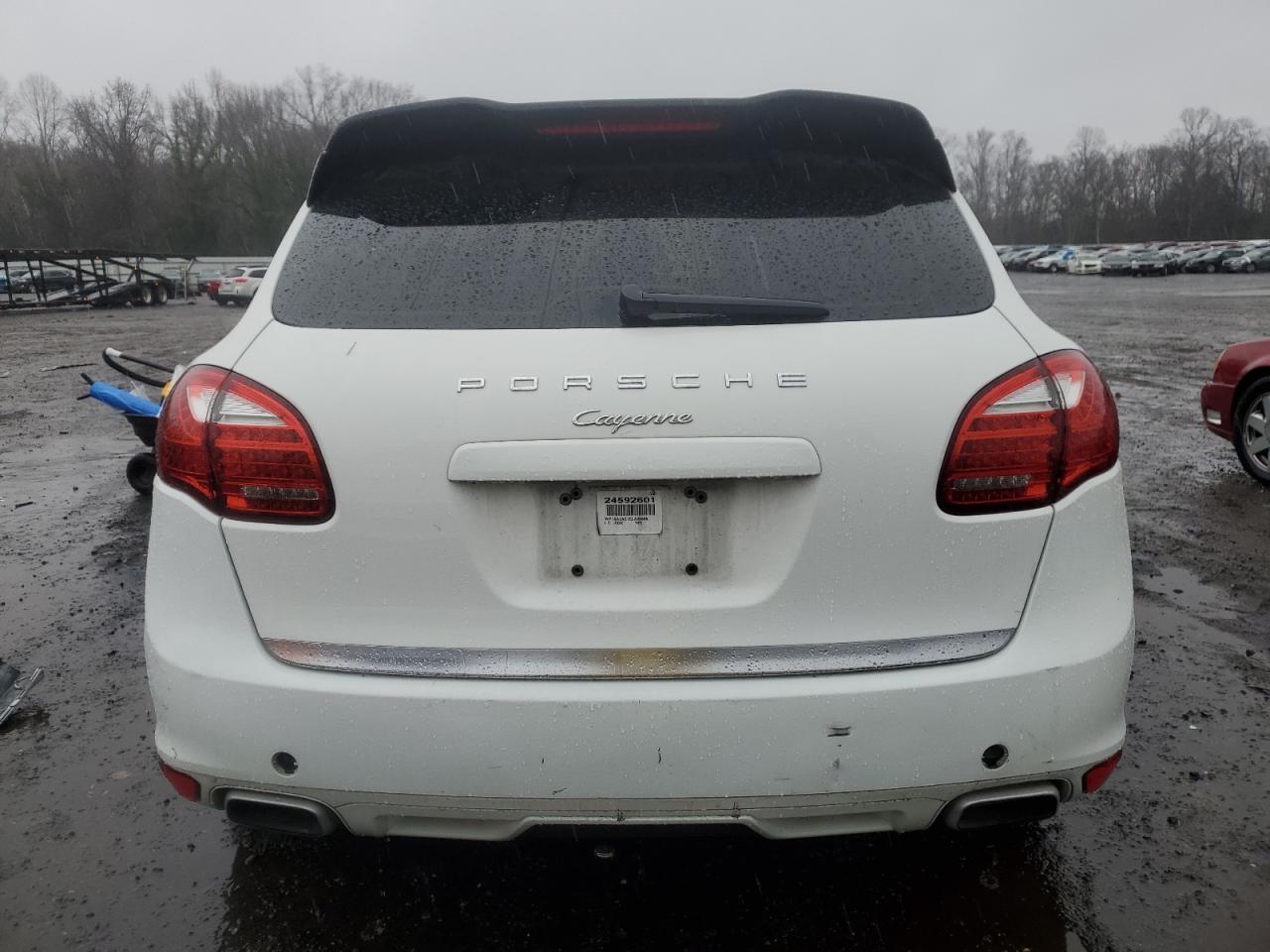 2014 Porsche Cayenne White vin: WP1AA2A21ELA93869 Damage: Rear Bumper, Multiple Scratches Heavy, 7