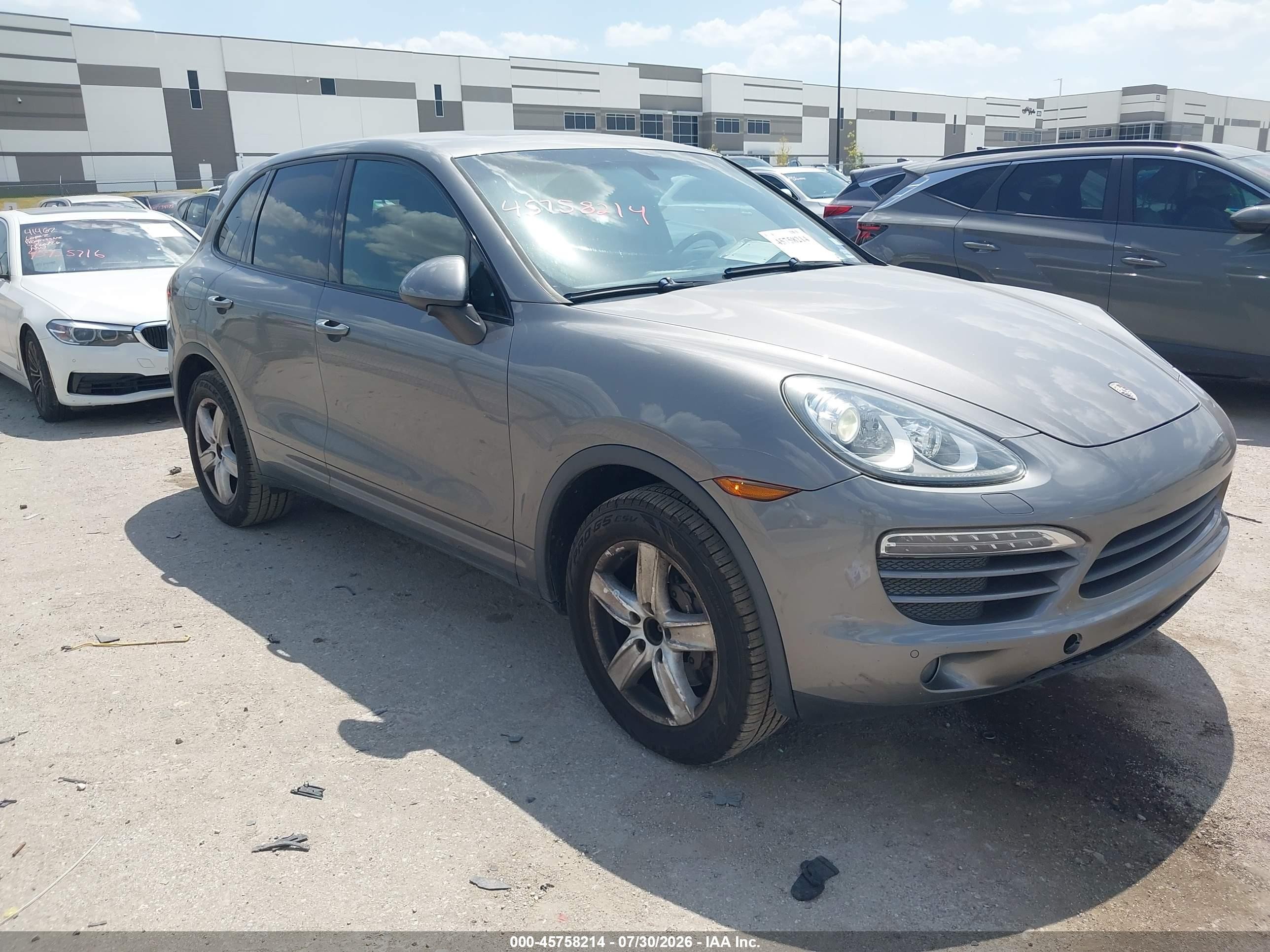 2012 Porsche Cayenne   Gray vin: WP1AA2A22CLA02301