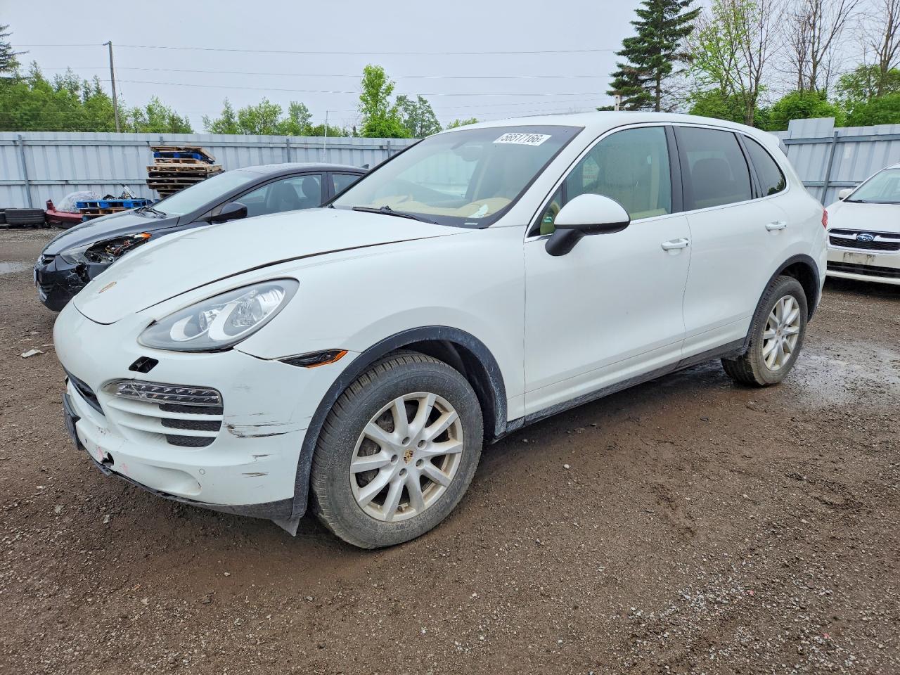 2013 Porsche Cayenne White vin: WP1AA2A22DLA00985
