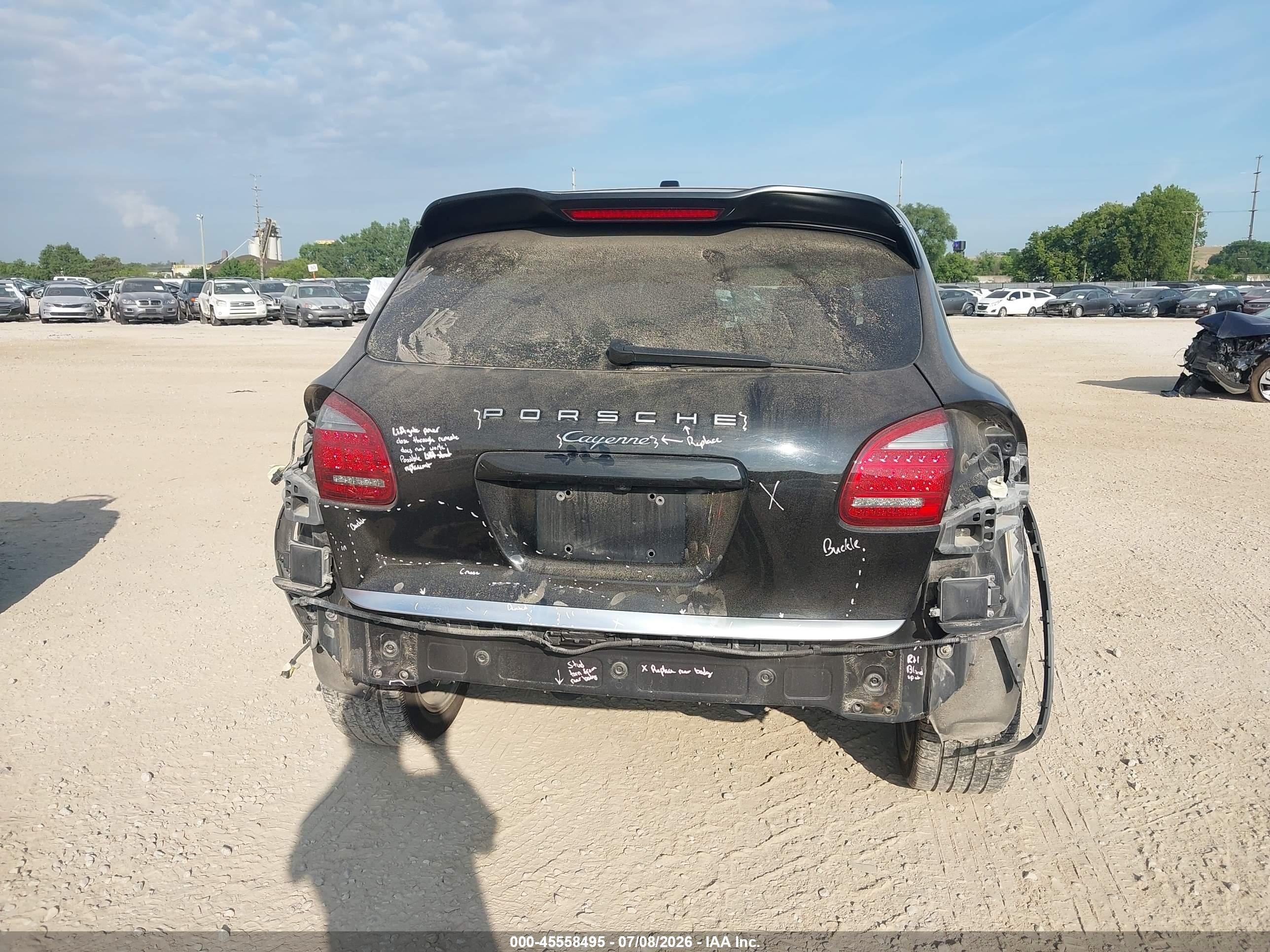 2014 Porsche Cayenne Черный vin: WP1AA2A23ELA93811
