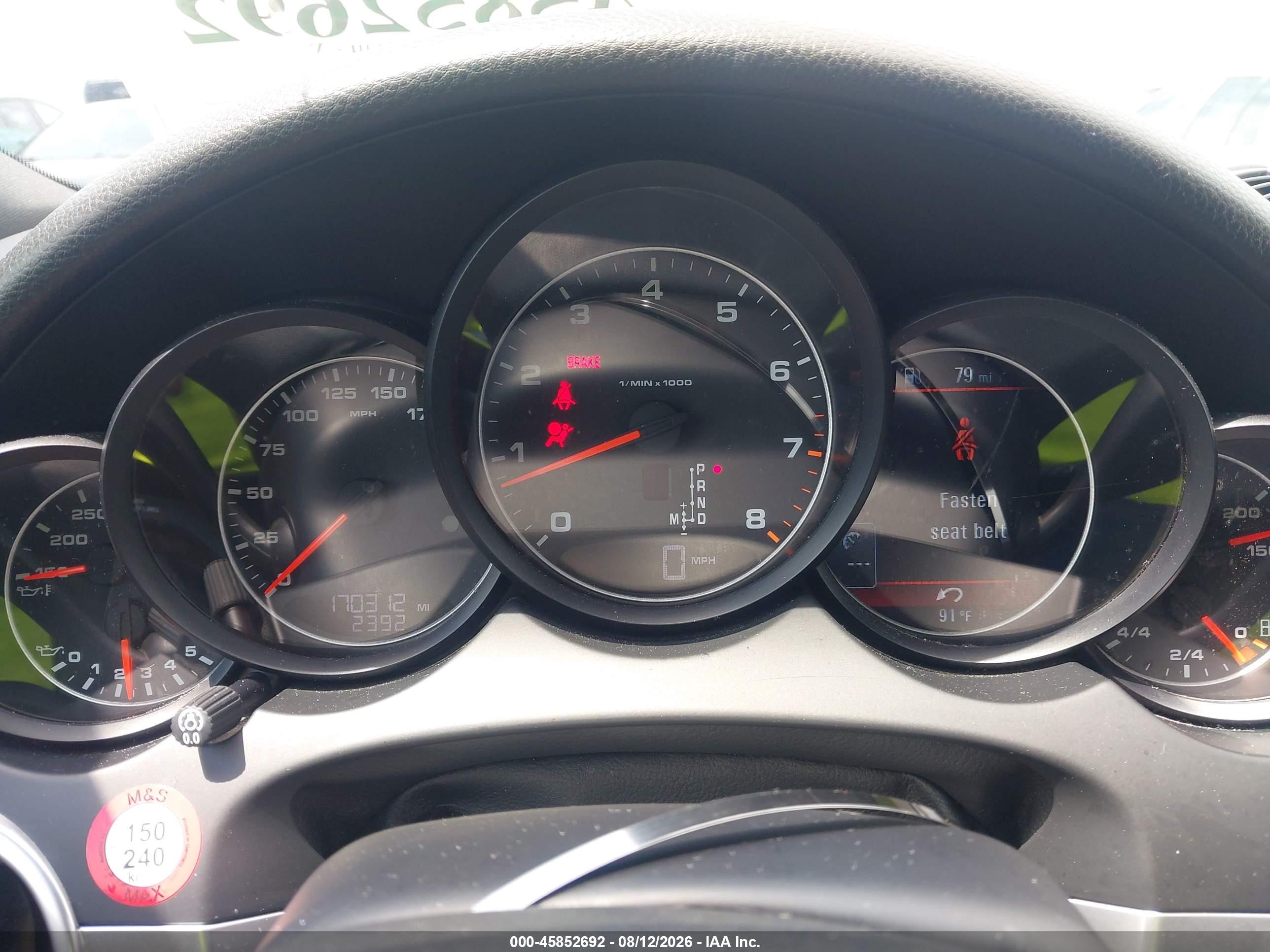 2013 Porsche Cayenne   Black vin: WP1AA2A24DLA12524