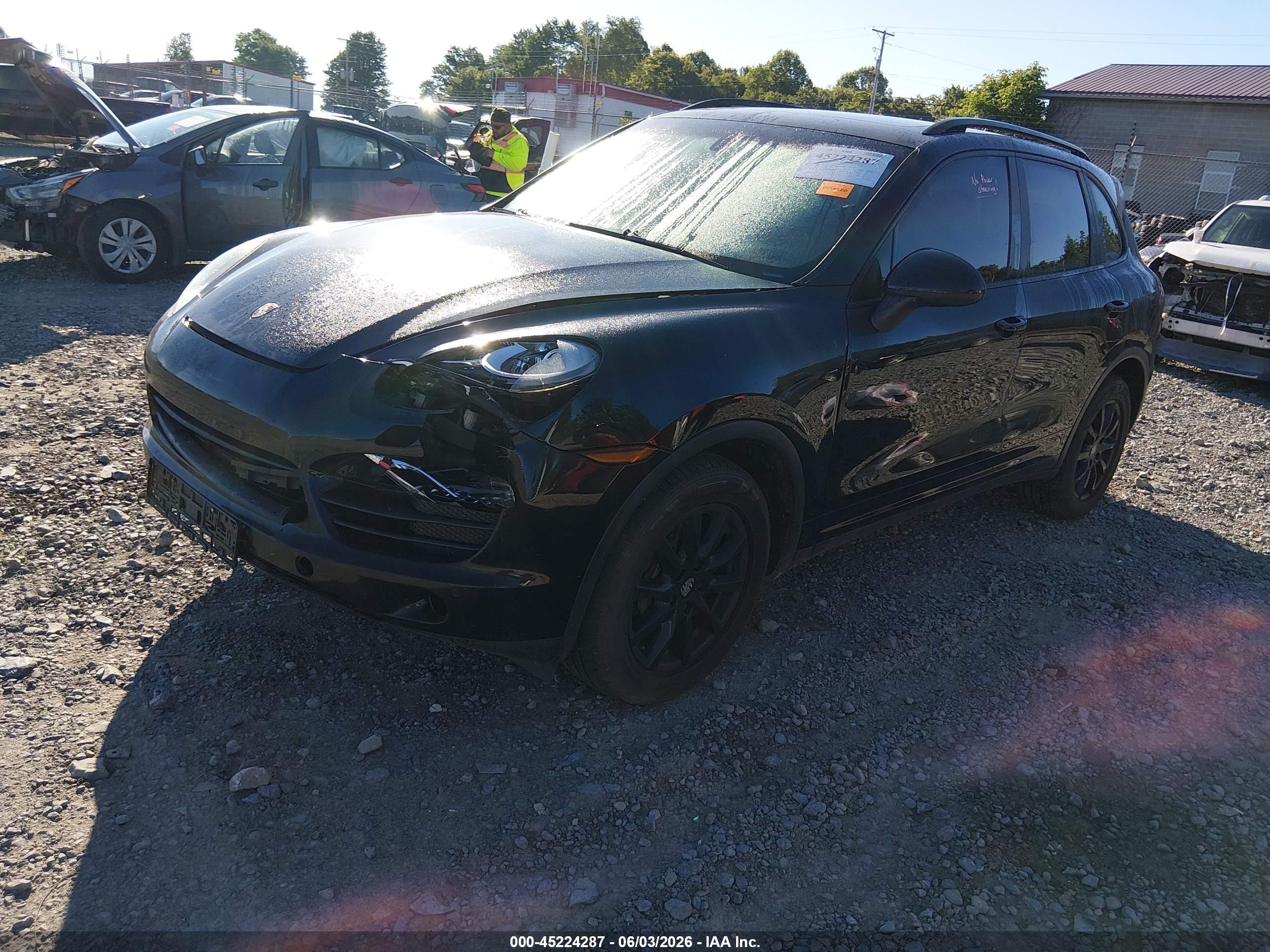 2012 Porsche Cayenne Черный vin: WP1AA2A28CLA04649
