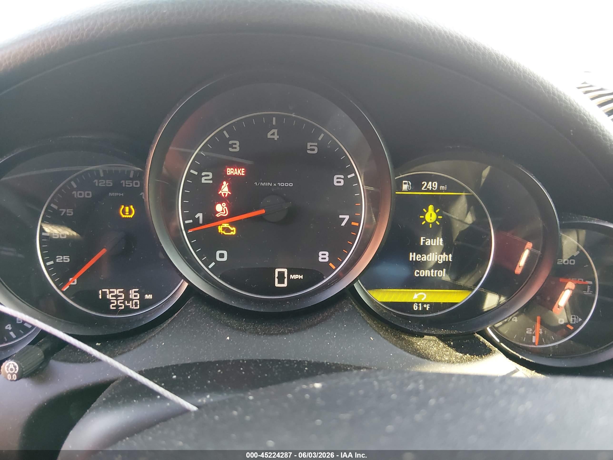 2012 Porsche Cayenne Черный vin: WP1AA2A28CLA04649