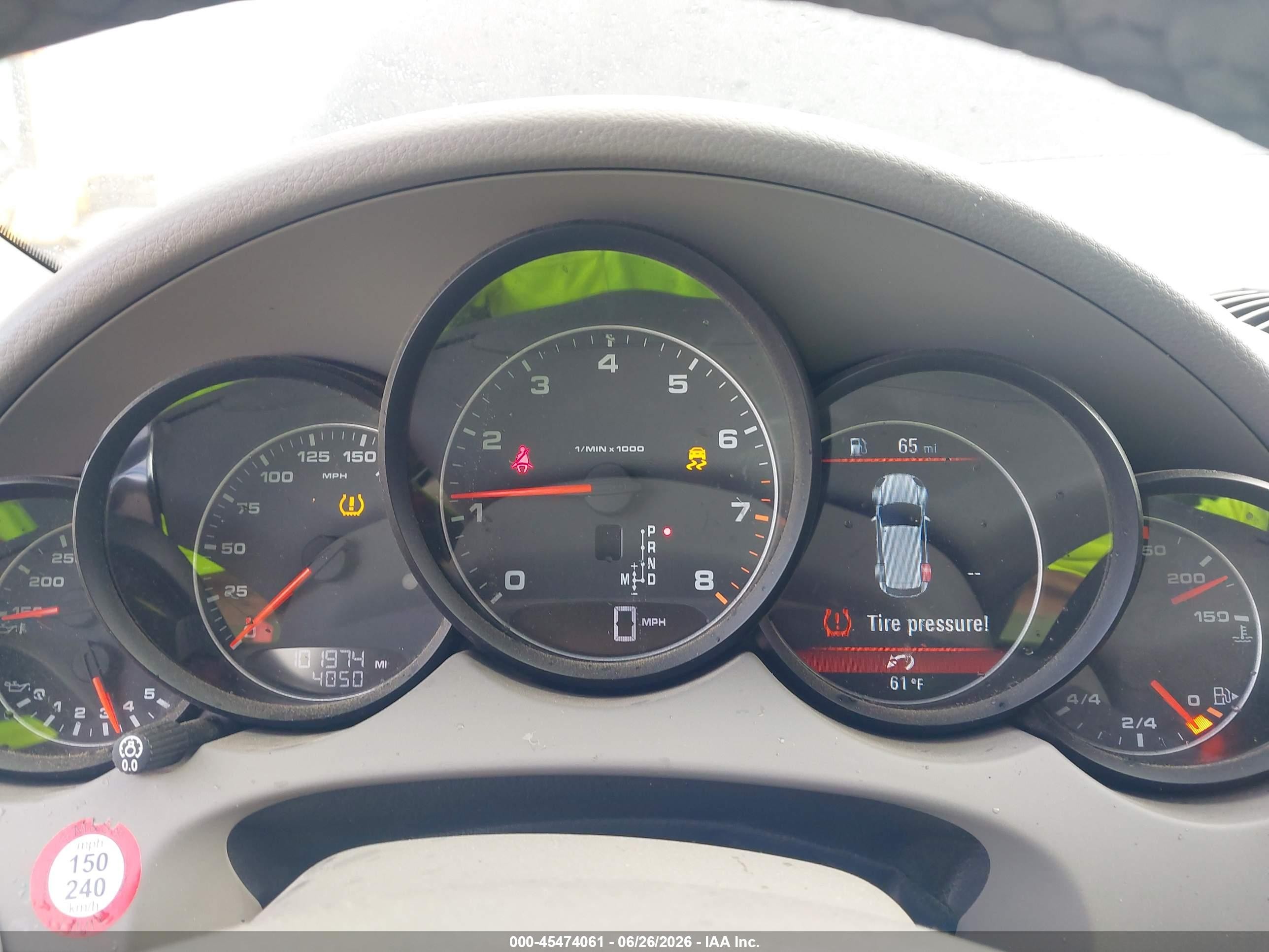 2012 Porsche Cayenne   Black vin: WP1AA2A28CLA09706