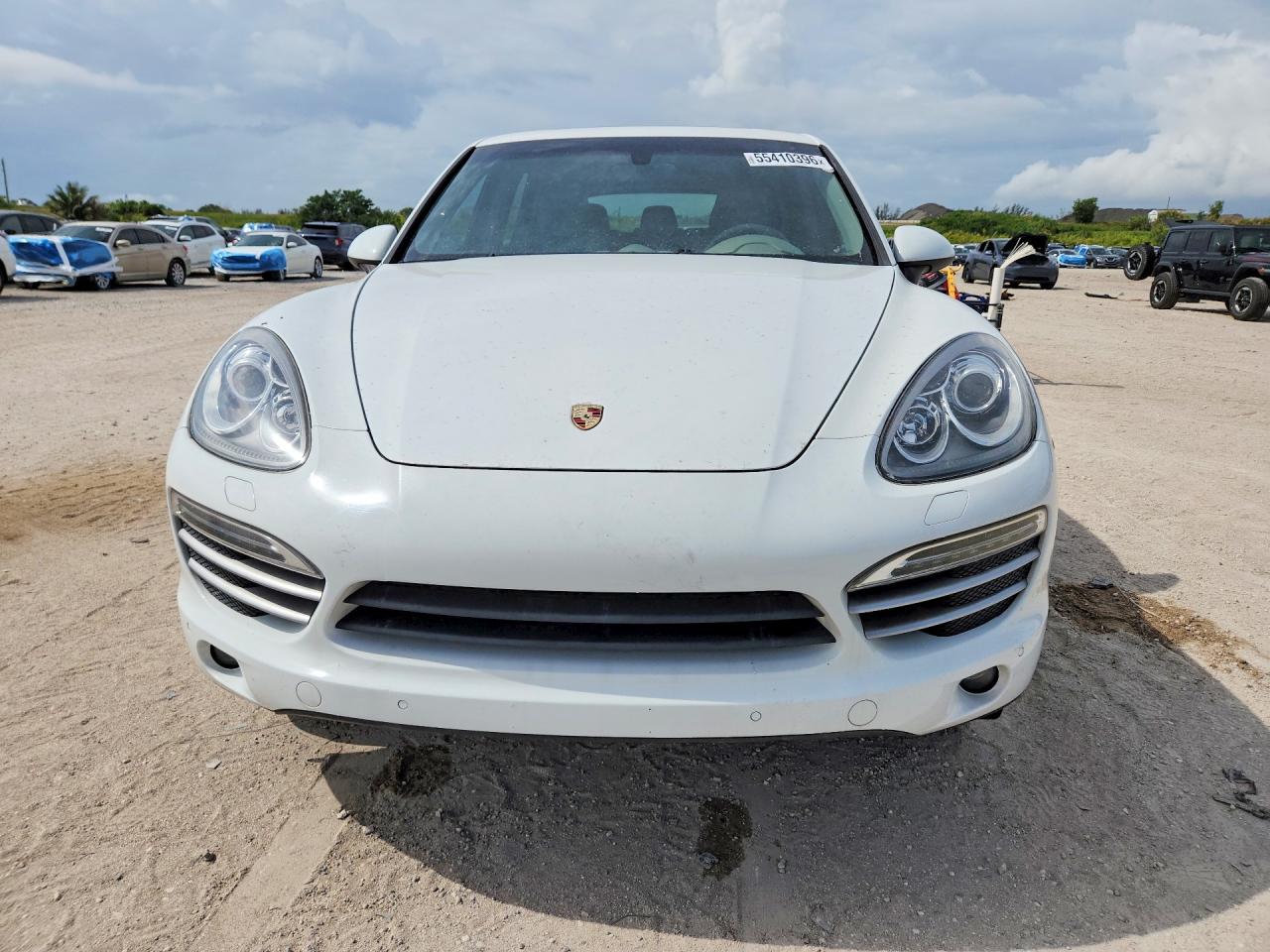 2014 Porsche Cayenne White vin: WP1AA2A28ELA97451
