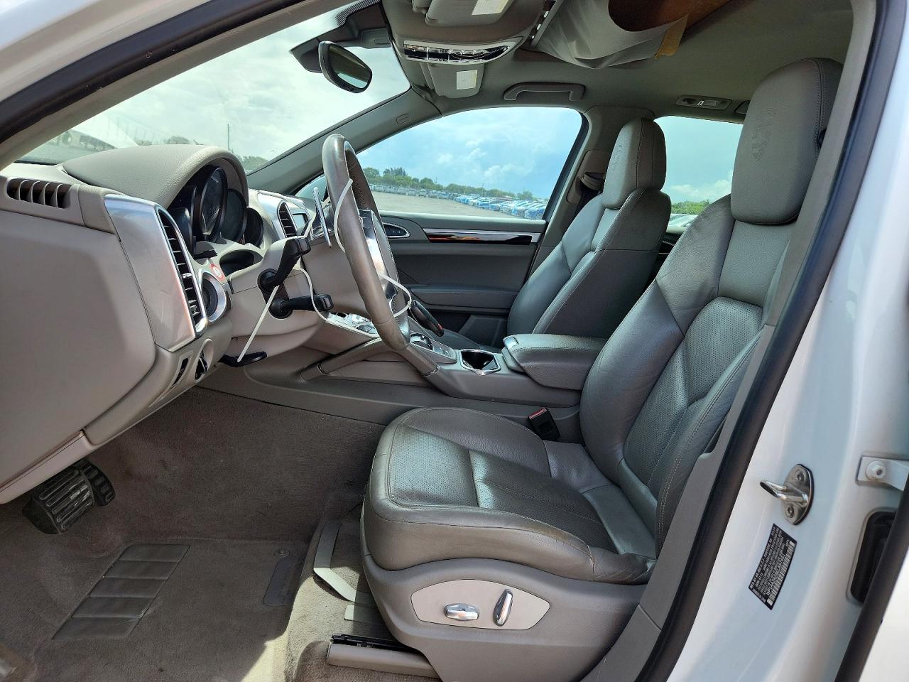 2014 Porsche Cayenne White vin: WP1AA2A28ELA97451