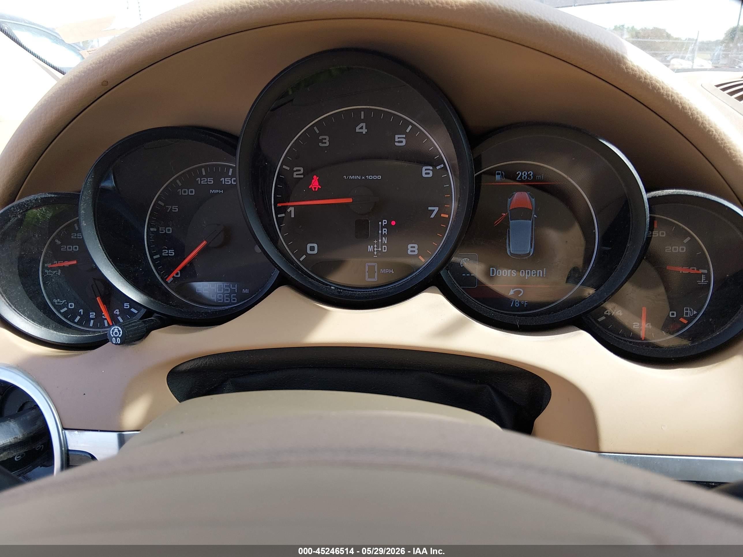 2013 Porsche Cayenne   Gray vin: WP1AA2A29DLA05097
