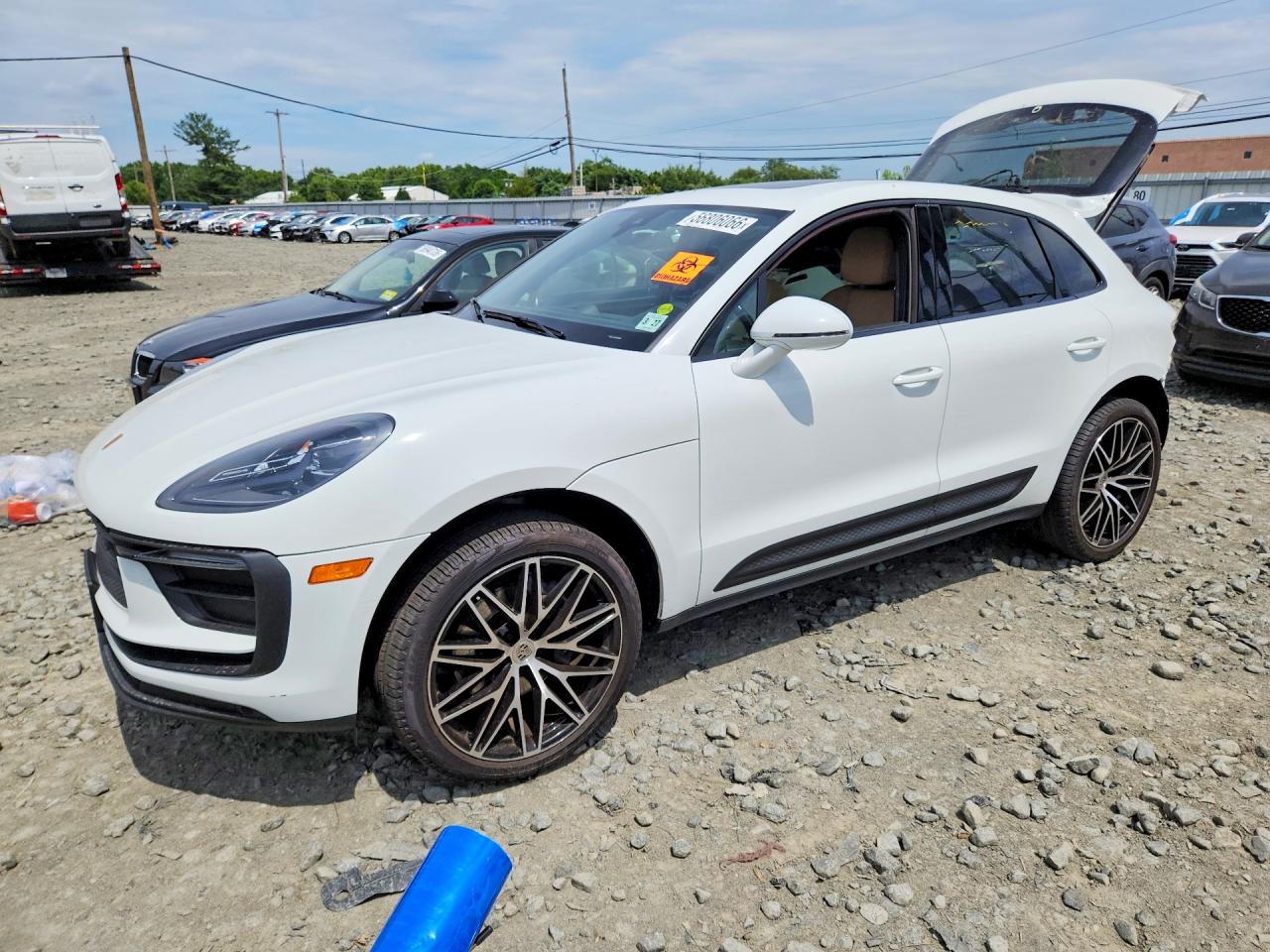 2022 Porsche Macan Белый vin: WP1AA2A50NLB06315