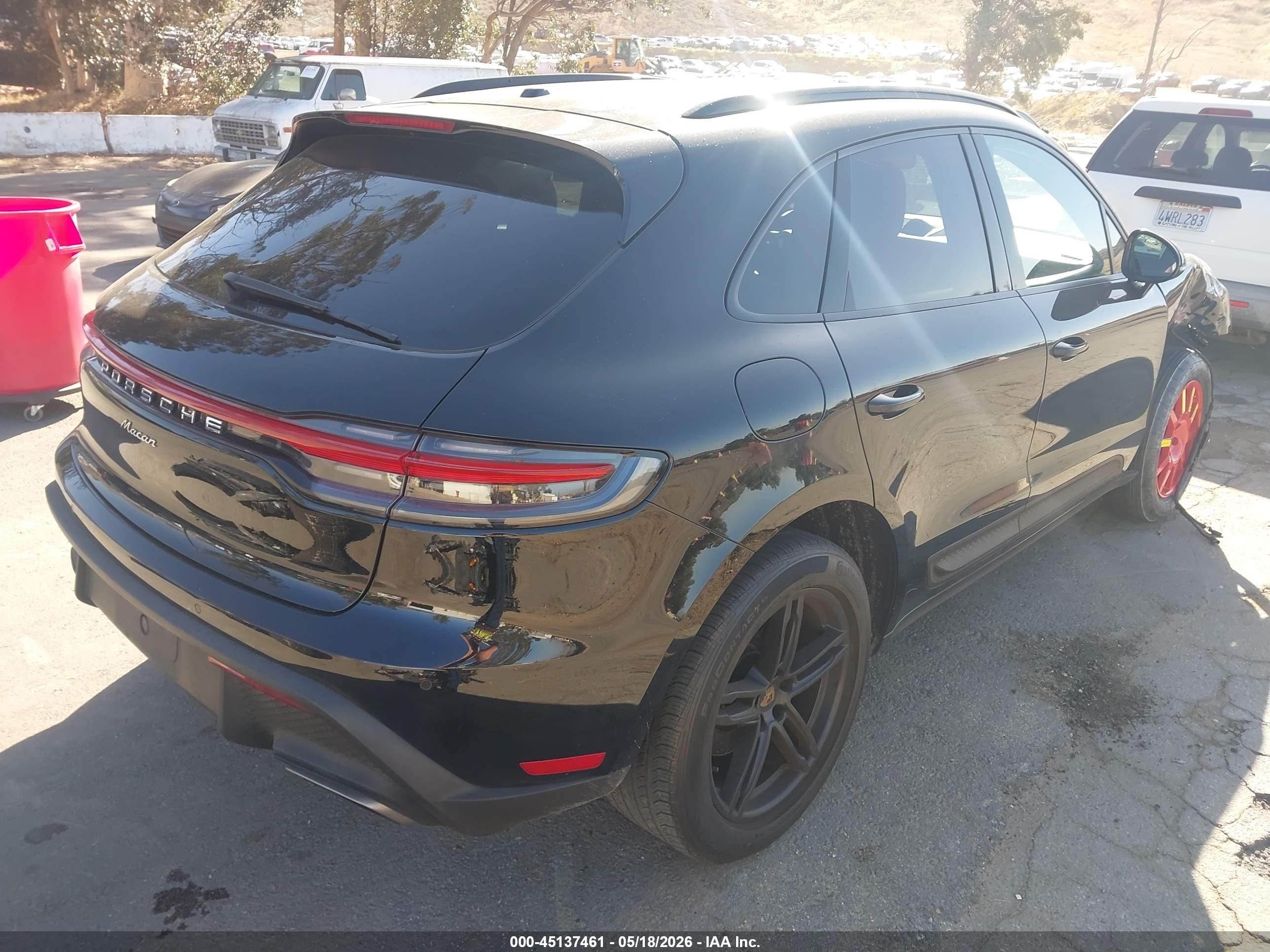 2022 Porsche Macan Black vin: WP1AA2A53NLB00881