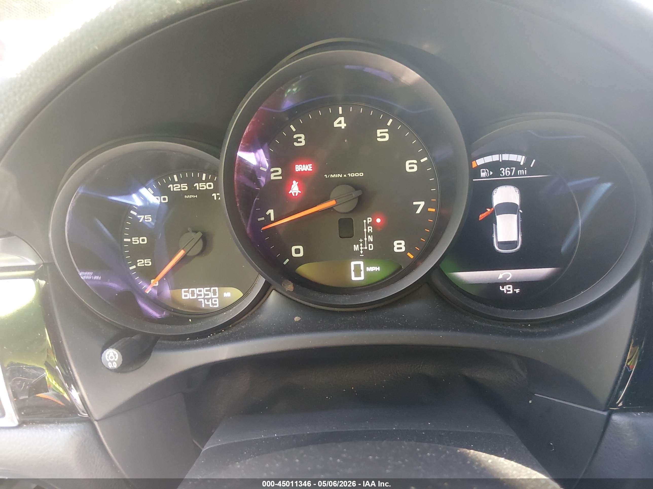 2017 Porsche Macan   Серый vin: WP1AA2A58HLB07541