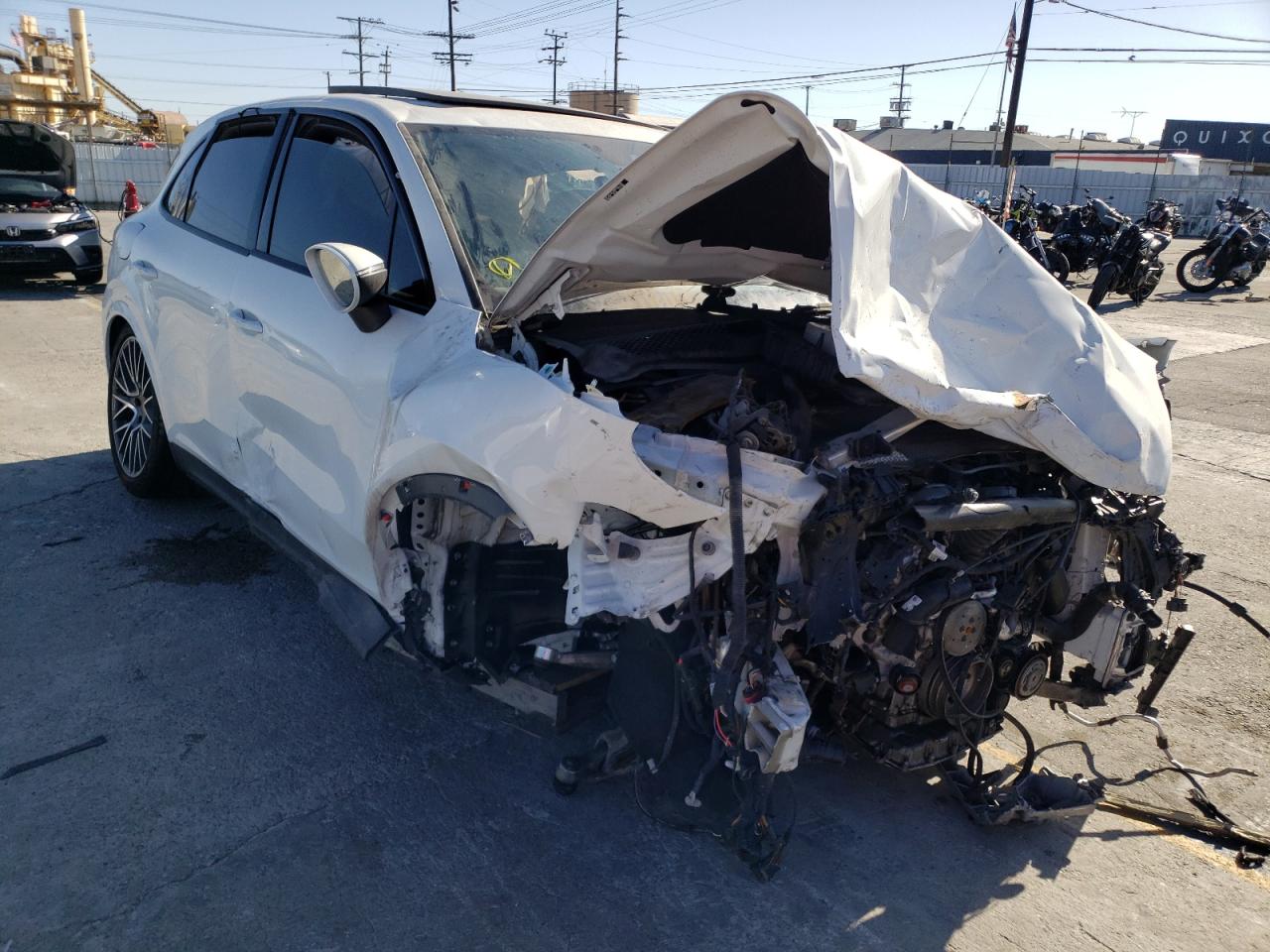 2021 Porsche Cayenne White vin: WP1AA2AY2MDA07739