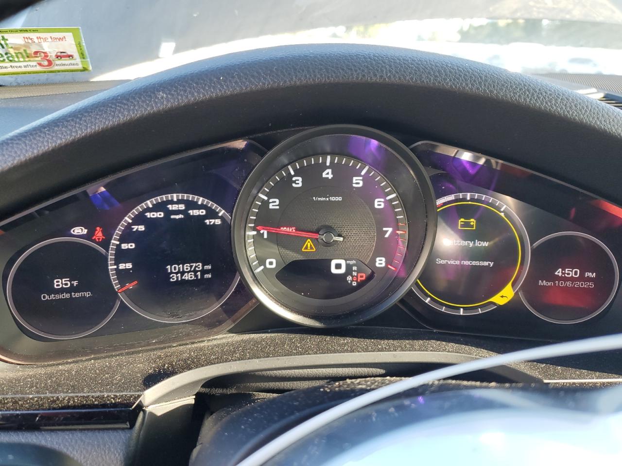 2020 Porsche Cayenne Черный vin: WP1AA2AY5LDA02596