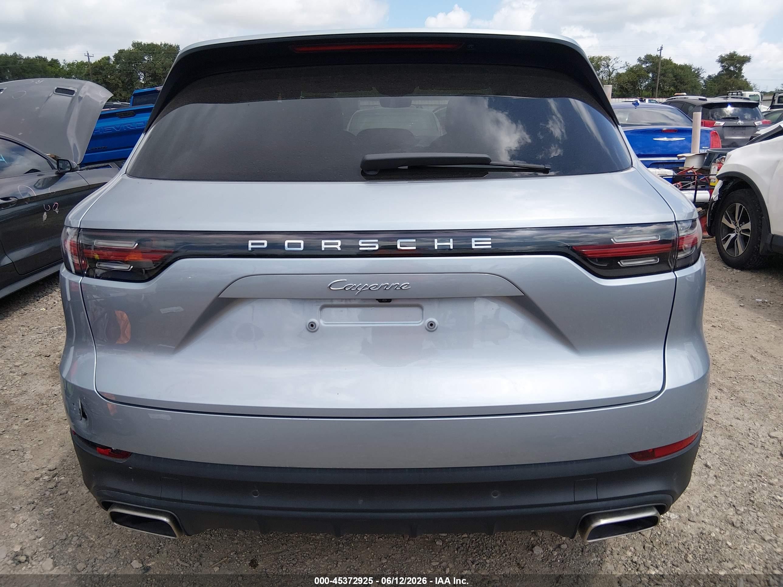 2020 Porsche Cayenne   Gray vin: WP1AA2AY8LDA01166