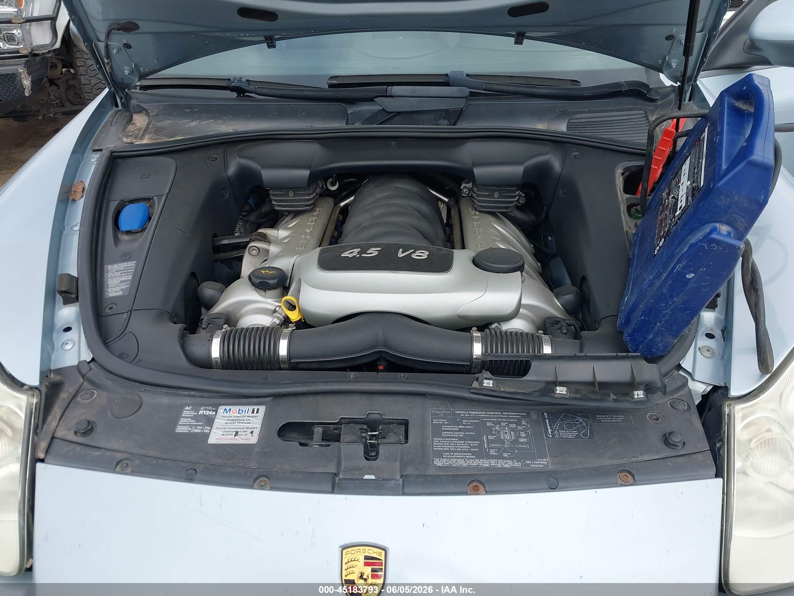 2006 Porsche Cayenne S/s Titanium Edition Blue vin: WP1AB29P06LA70856