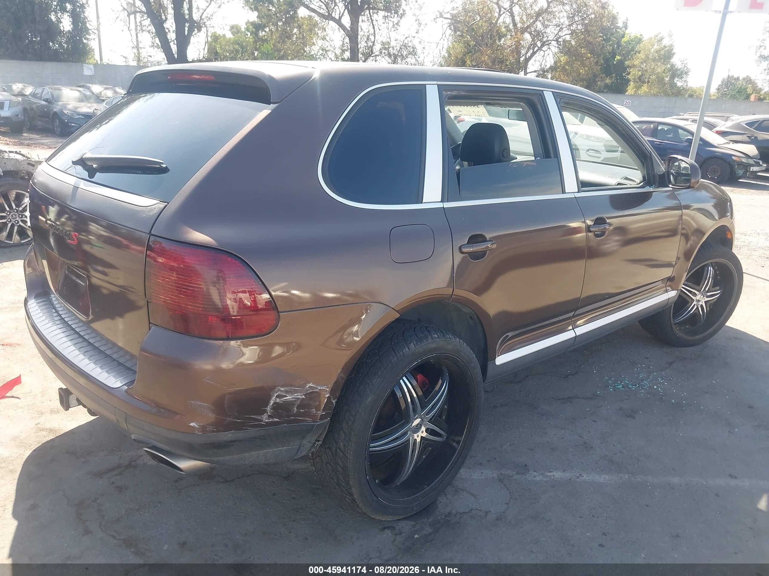 2004 Porsche Cayenne S Brown vin: WP1AB29P14LA77179