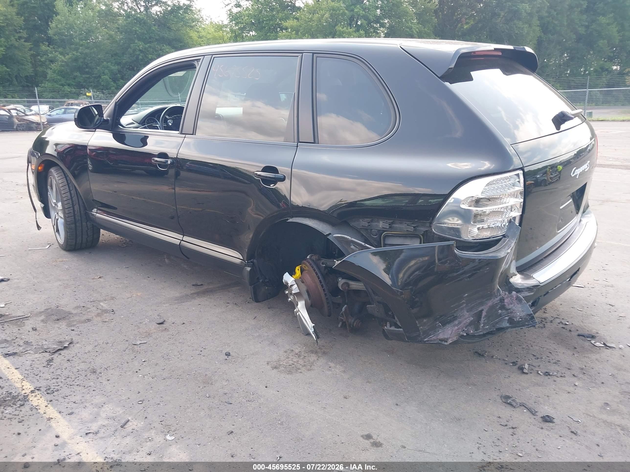 2008 Porsche Cayenne S Black vin: WP1AB29P38LA35733
