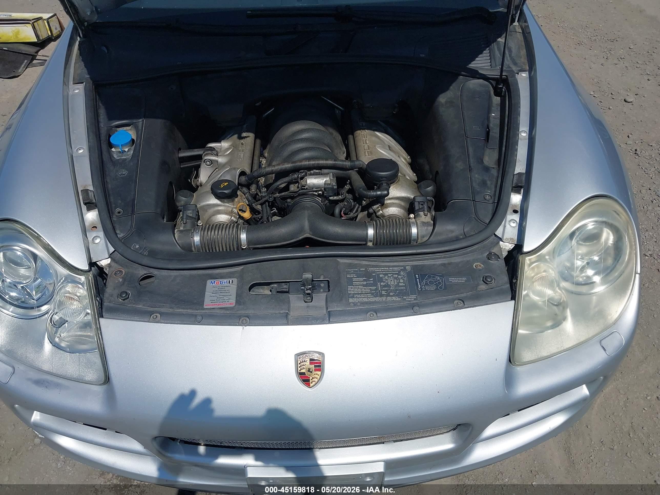 2004 Porsche Cayenne S Silver vin: WP1AB29P54LA75340
