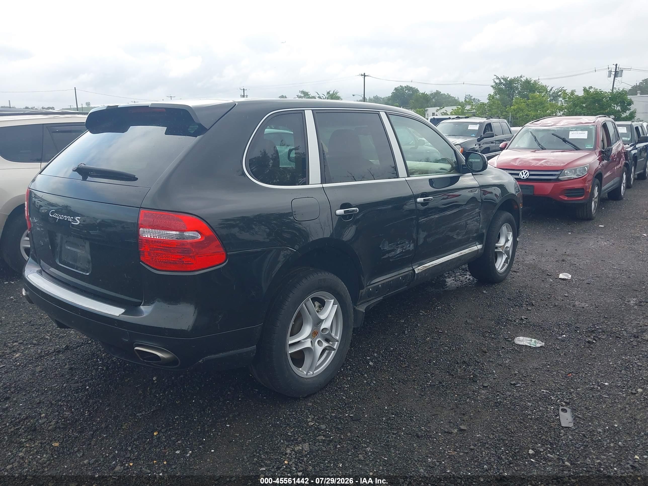 2008 Porsche Cayenne S Black vin: WP1AB29P58LA54316
