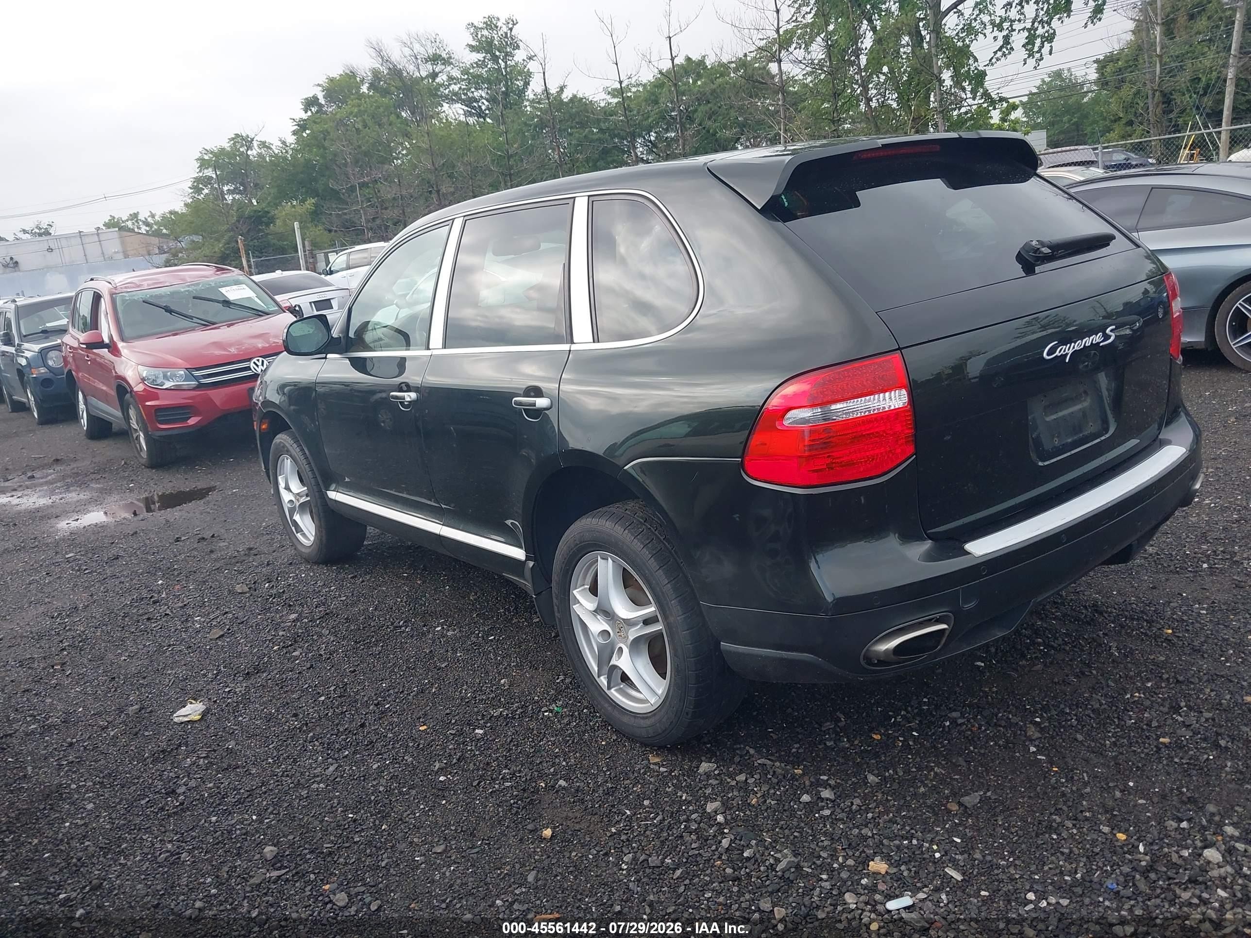 2008 Porsche Cayenne S Black vin: WP1AB29P58LA54316