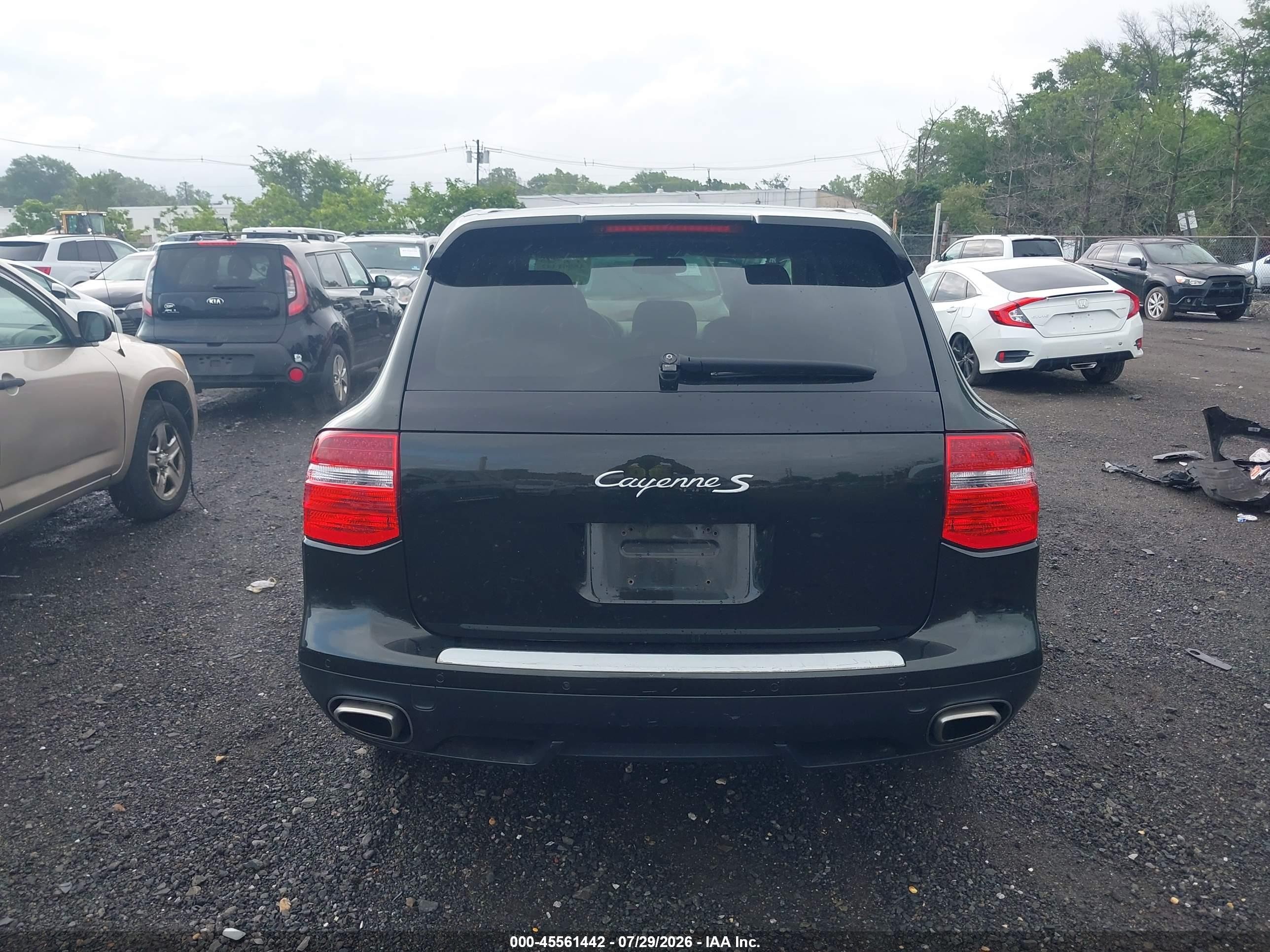 2008 Porsche Cayenne S Black vin: WP1AB29P58LA54316