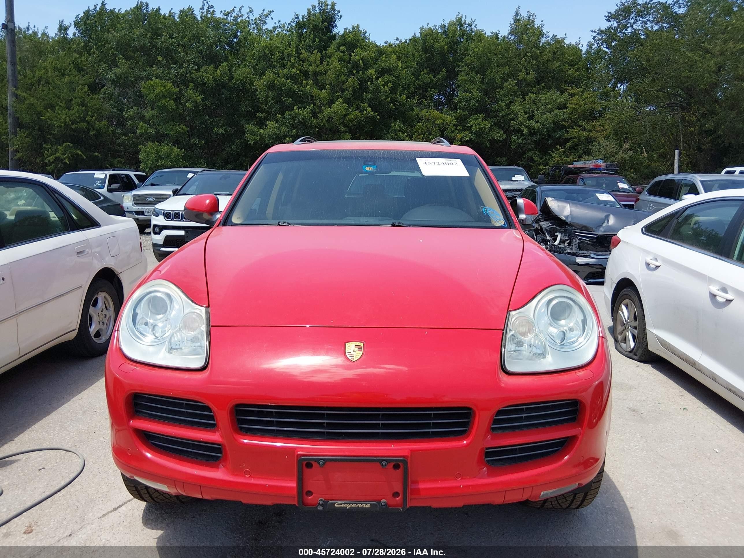 2006 Porsche Cayenne S/s Titanium Edition Red vin: WP1AB29P86LA70264