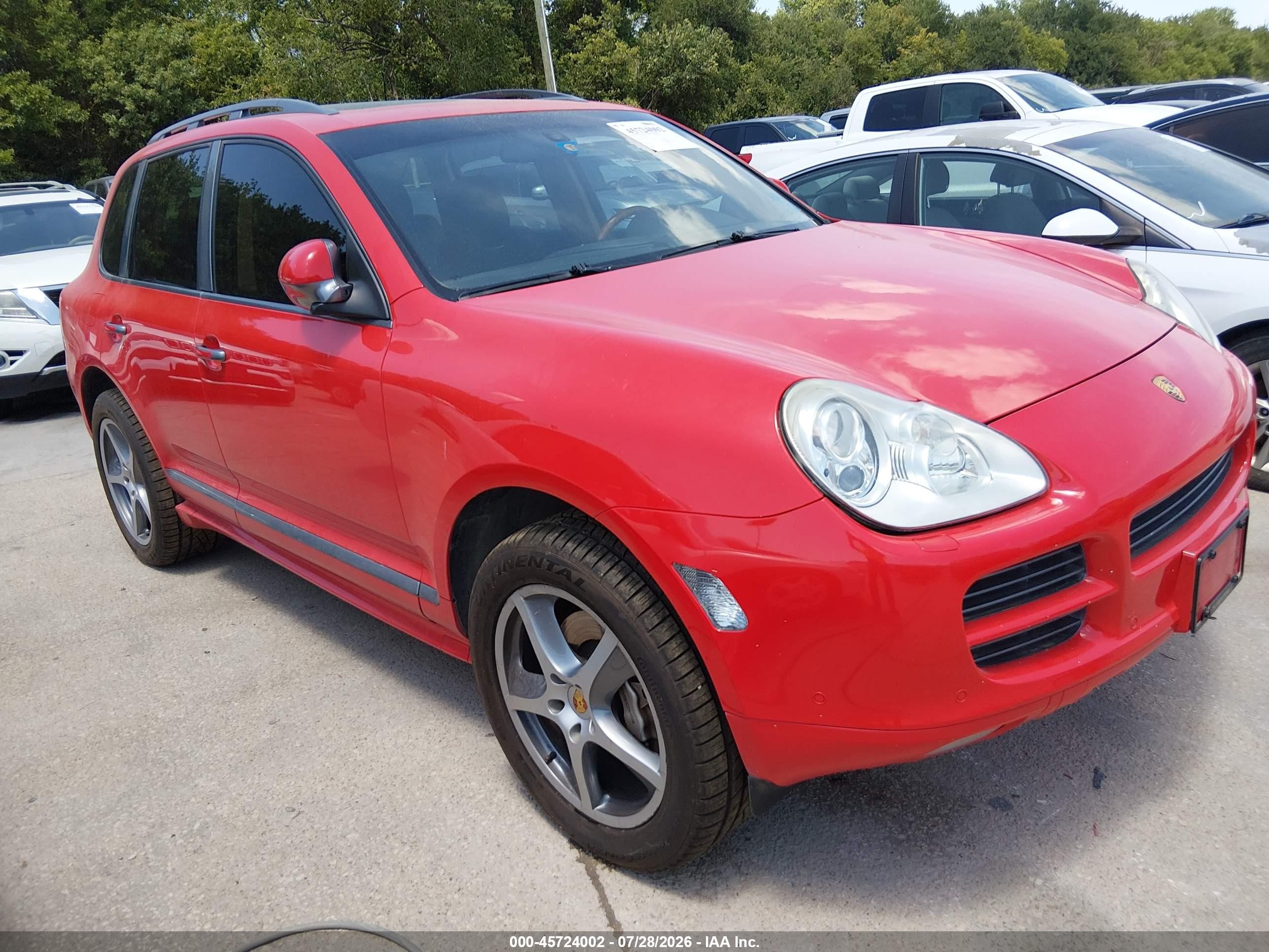 2006 Porsche Cayenne S/s Titanium Edition Red vin: WP1AB29P86LA70264