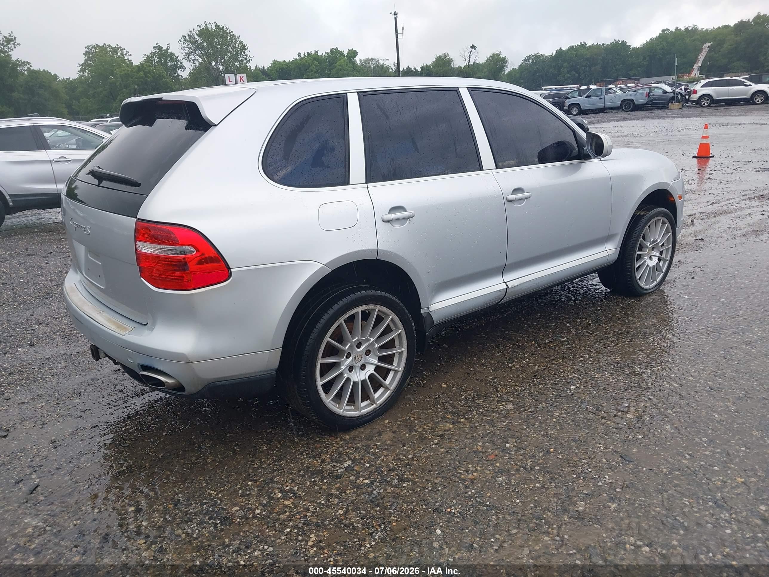 2009 Porsche Cayenne S Серый vin: WP1AB29P89LA45529