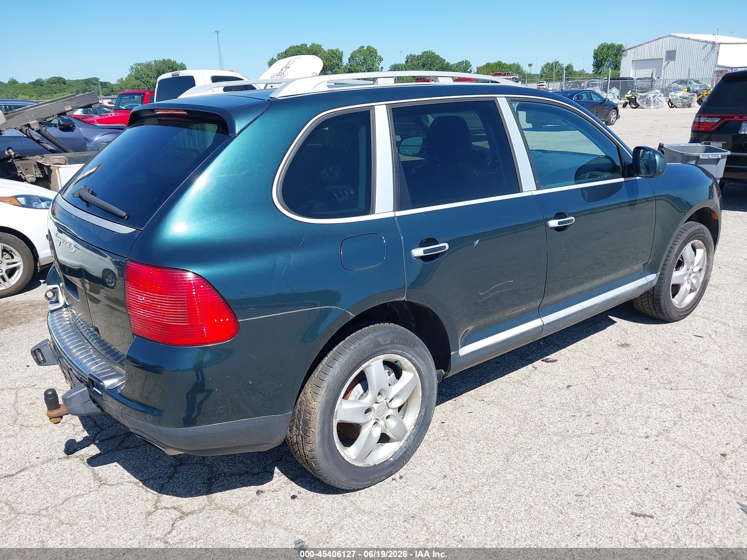 2004 Porsche Cayenne S Green vin: WP1AB29P94LA70593