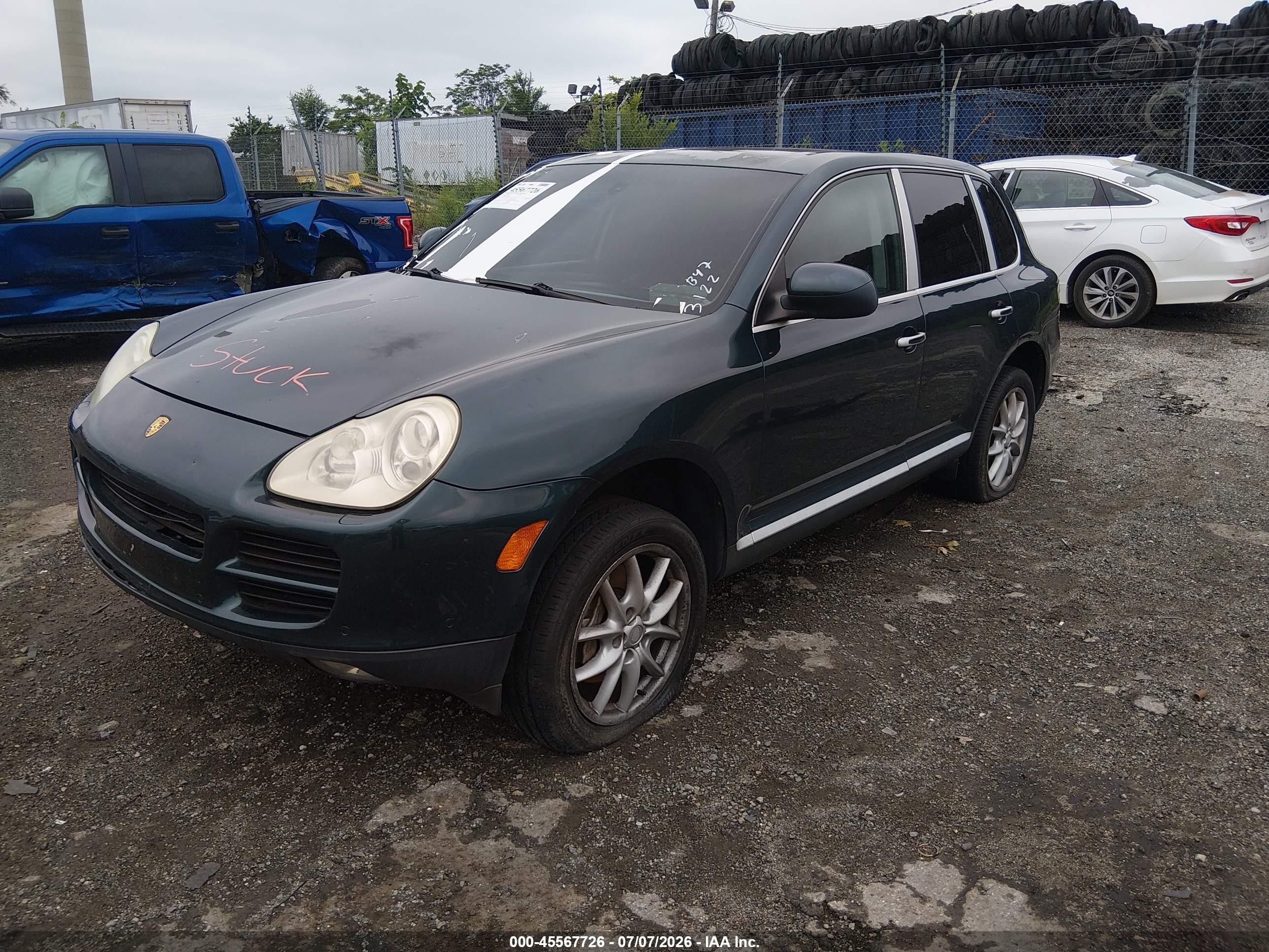 2004 Porsche Cayenne S Green vin: WP1AB29PX4LA76063