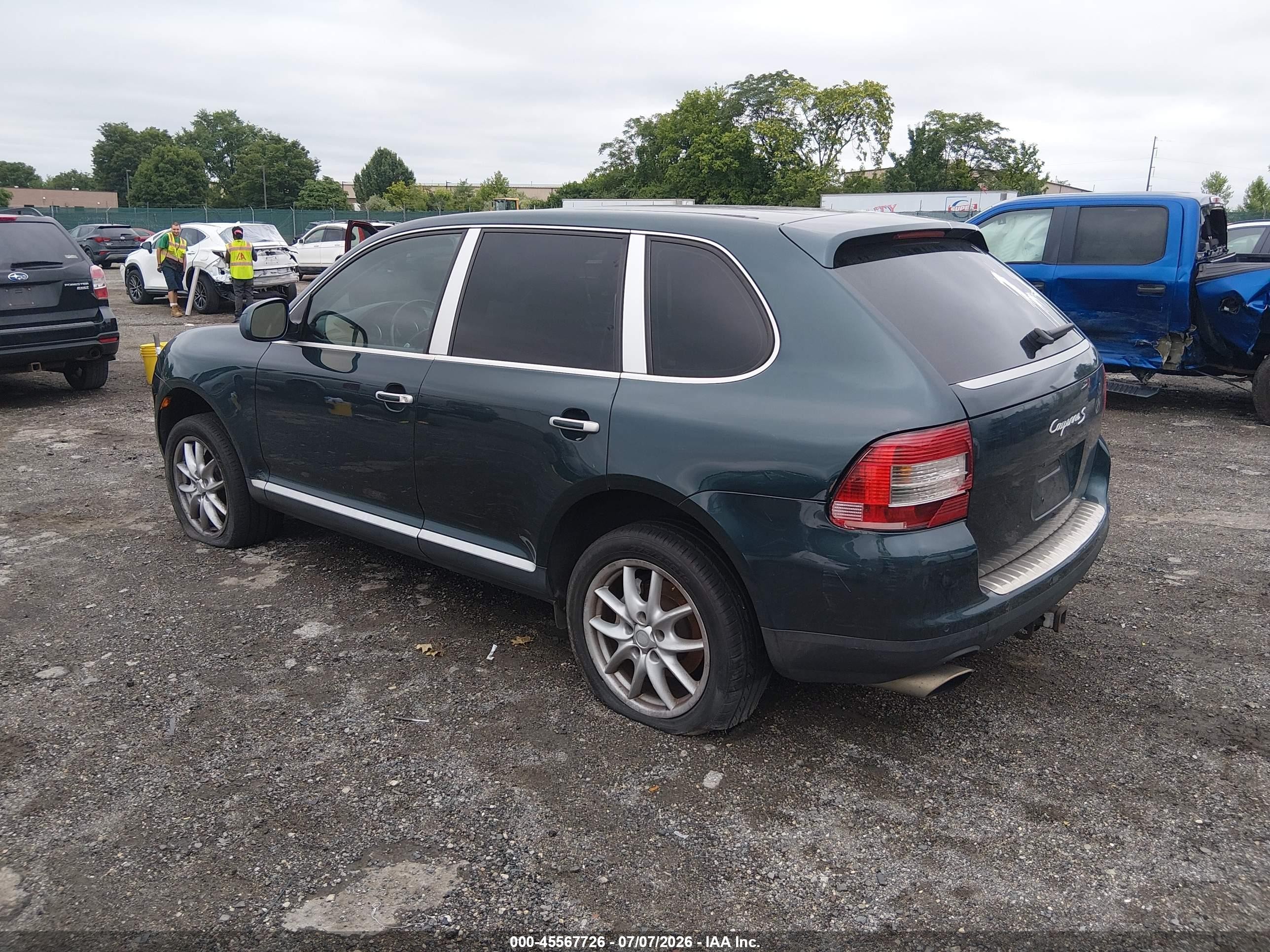 2004 Porsche Cayenne S Green vin: WP1AB29PX4LA76063