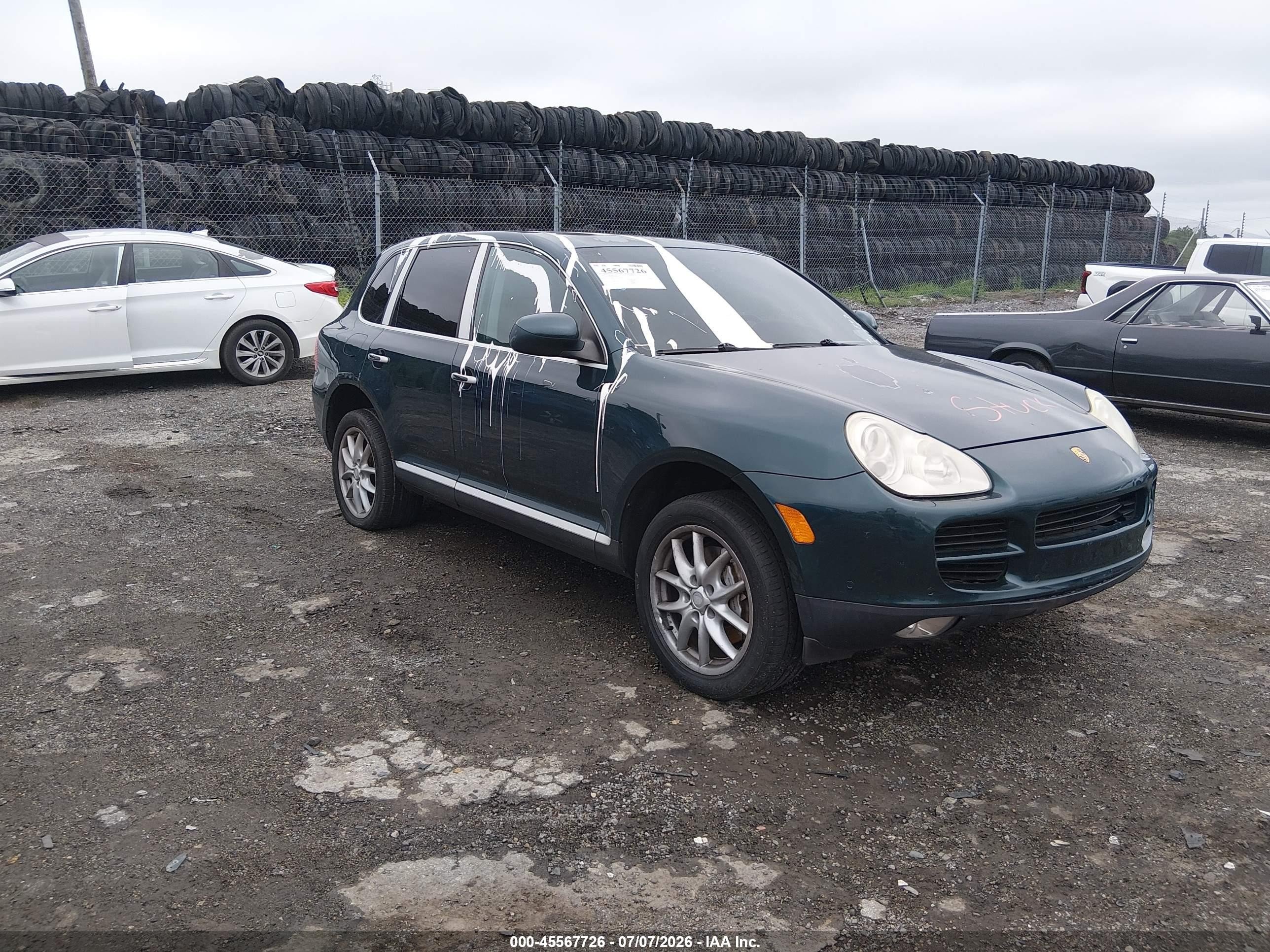 2004 Porsche Cayenne S Green vin: WP1AB29PX4LA76063