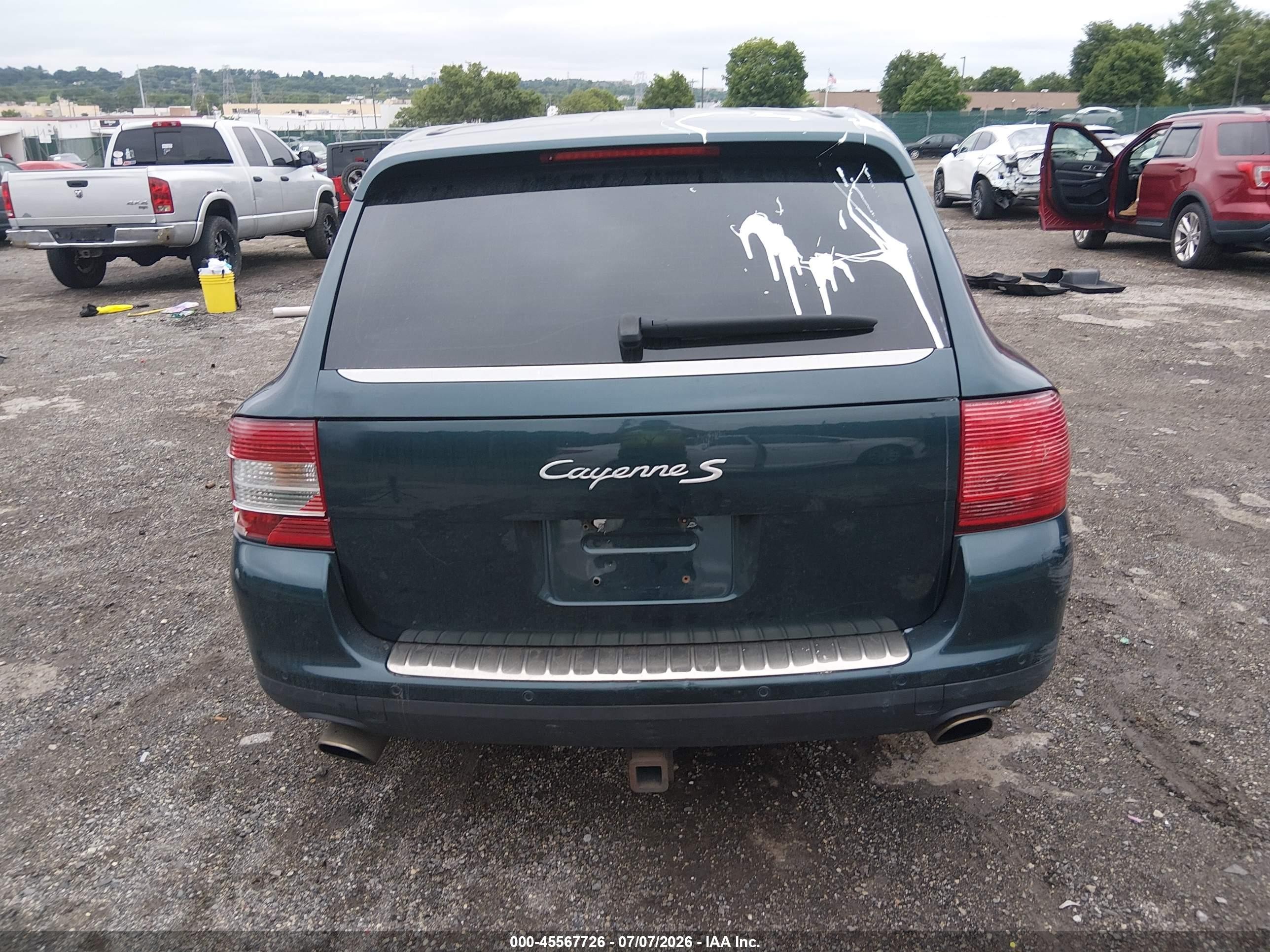 2004 Porsche Cayenne S Green vin: WP1AB29PX4LA76063
