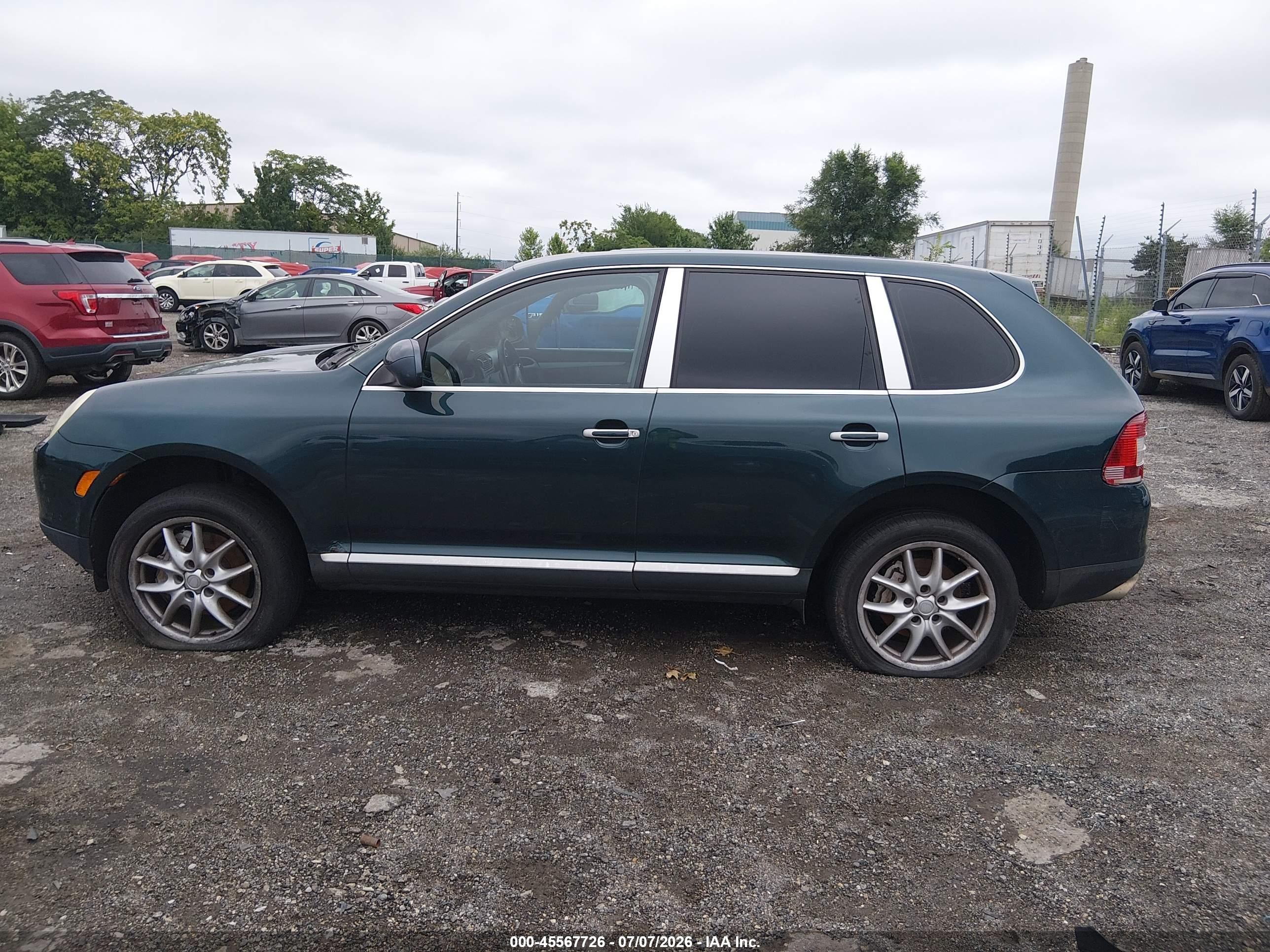 2004 Porsche Cayenne S Green vin: WP1AB29PX4LA76063