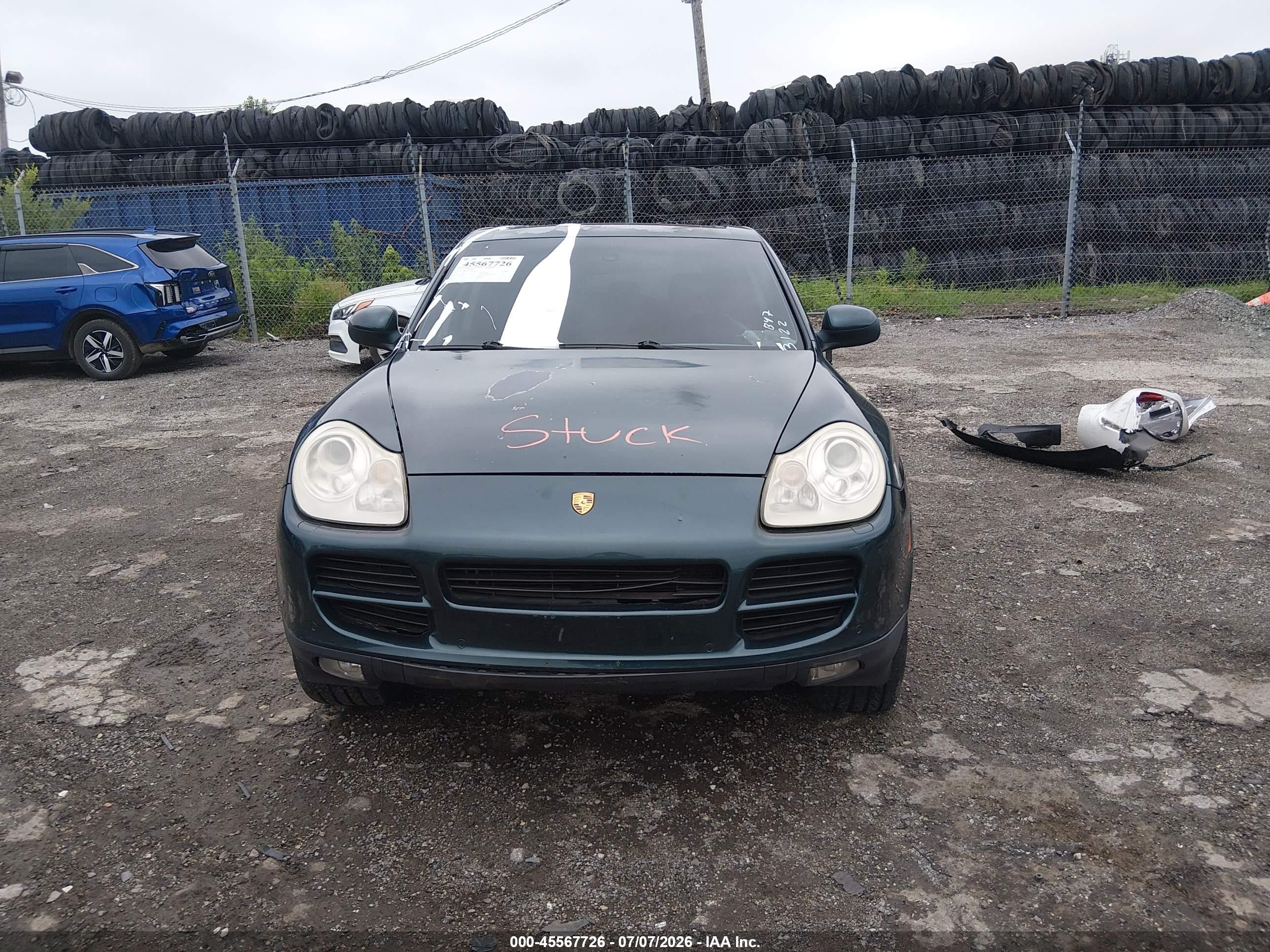 2004 Porsche Cayenne S Green vin: WP1AB29PX4LA76063