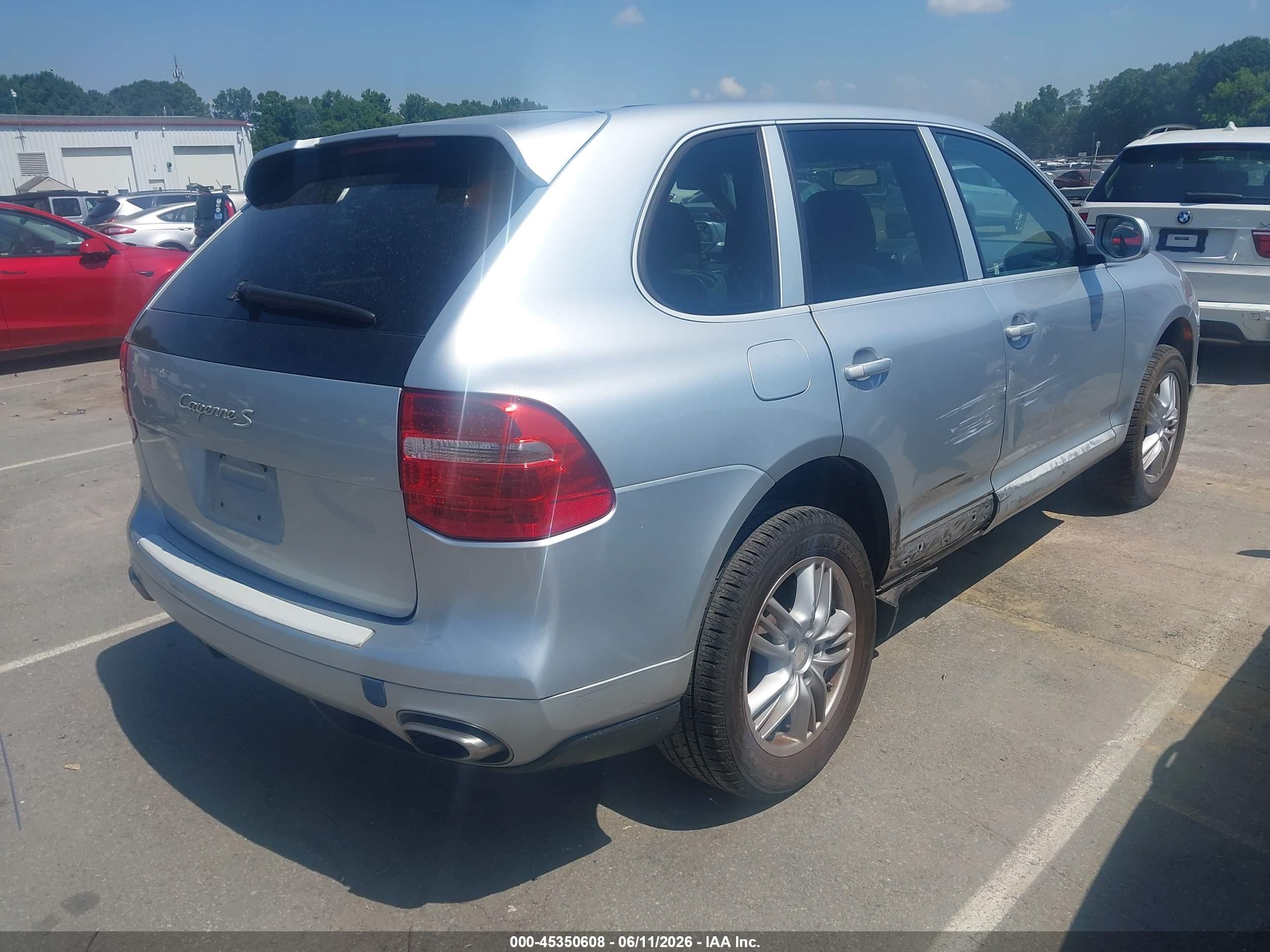 2008 Porsche Cayenne S Silver vin: WP1AB29PX8LA35793