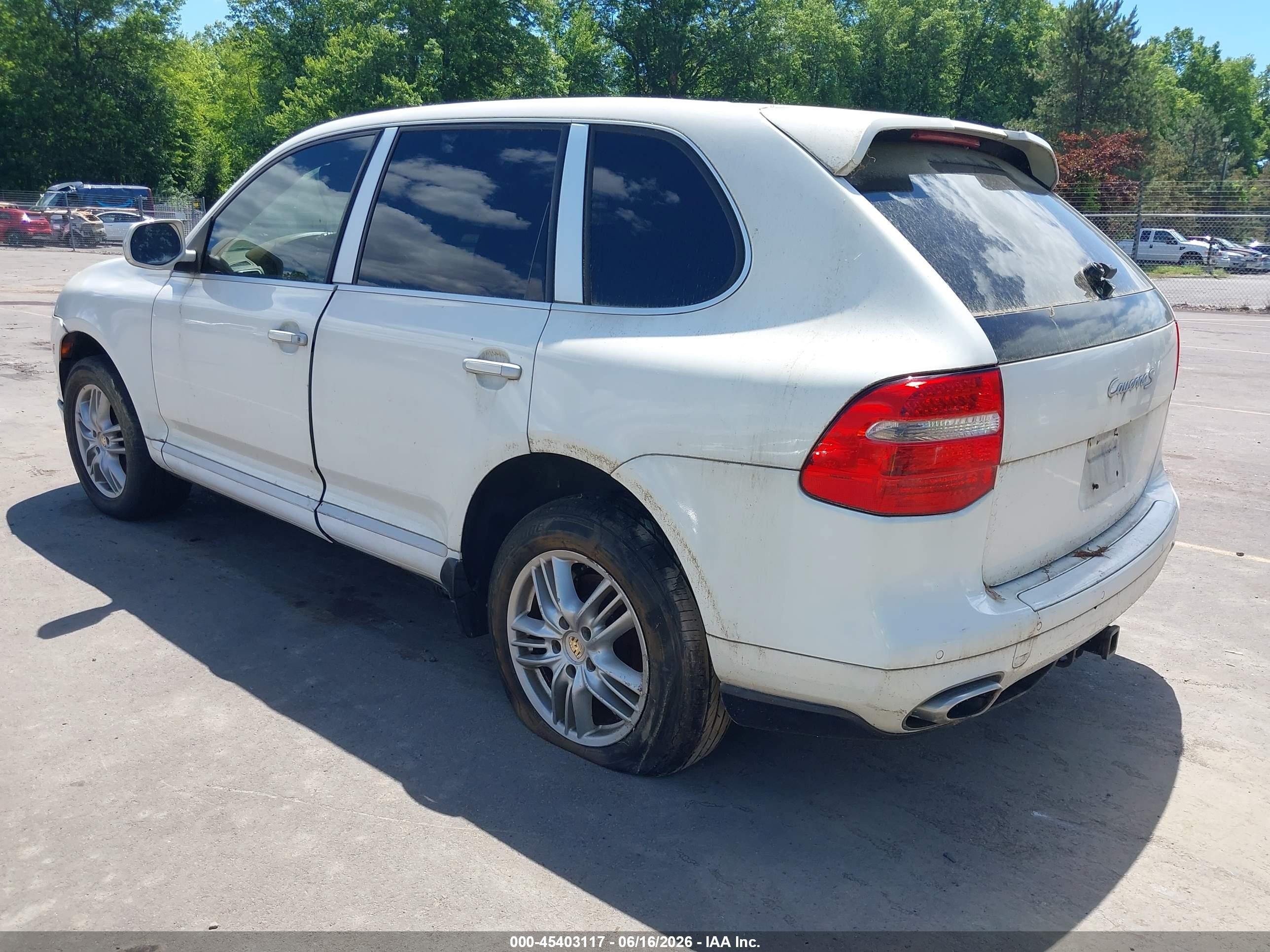 2009 Porsche Cayenne S White vin: WP1AB29PX9LA41840
