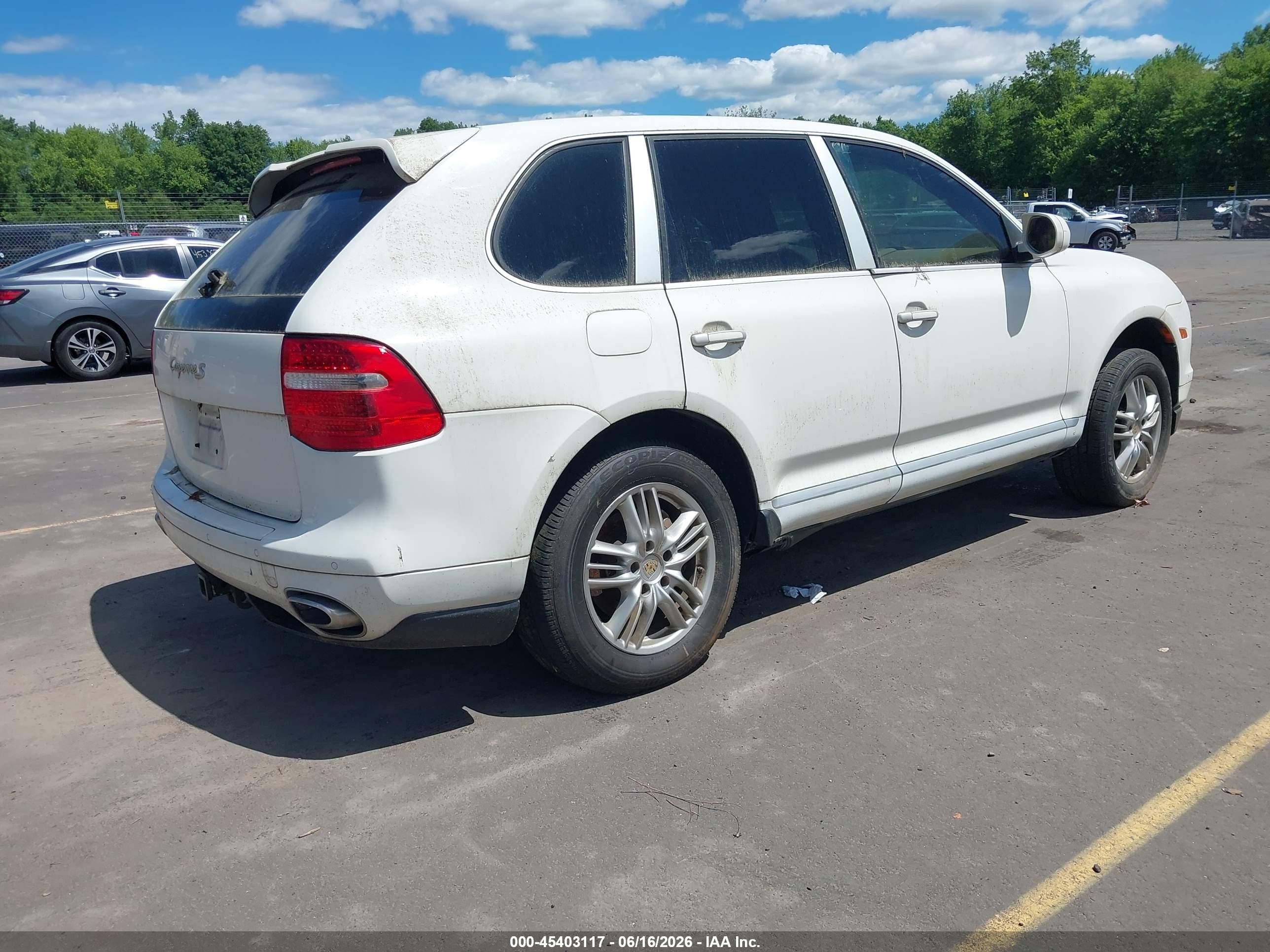 2009 Porsche Cayenne S White vin: WP1AB29PX9LA41840