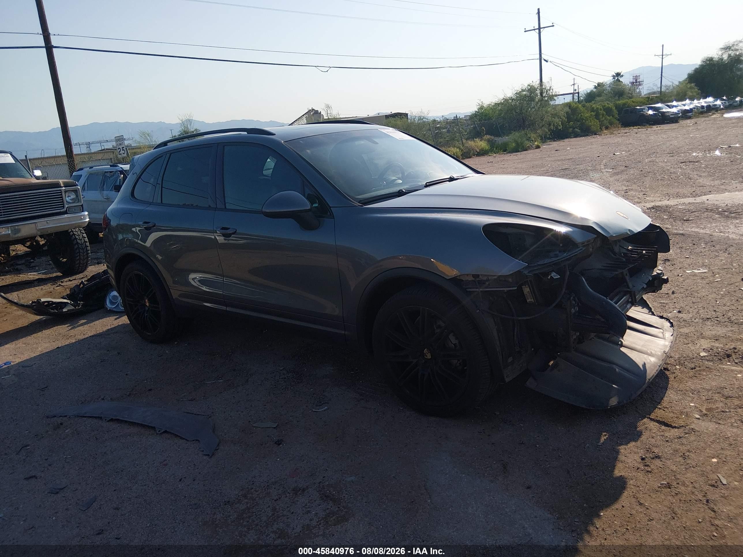 2014 Porsche Cayenne S Gray vin: WP1AB2A20ELA56423