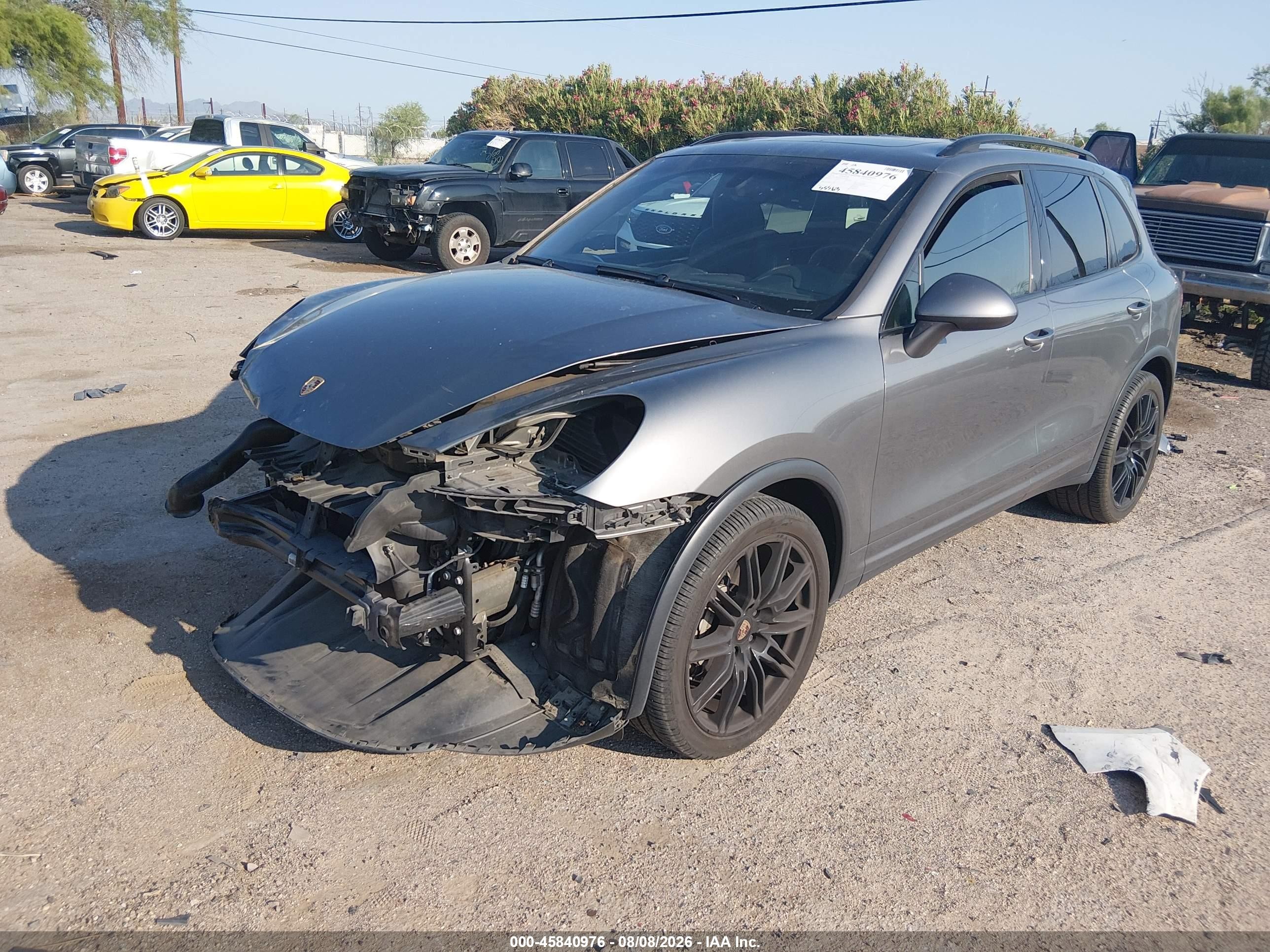 2014 Porsche Cayenne S Gray vin: WP1AB2A20ELA56423