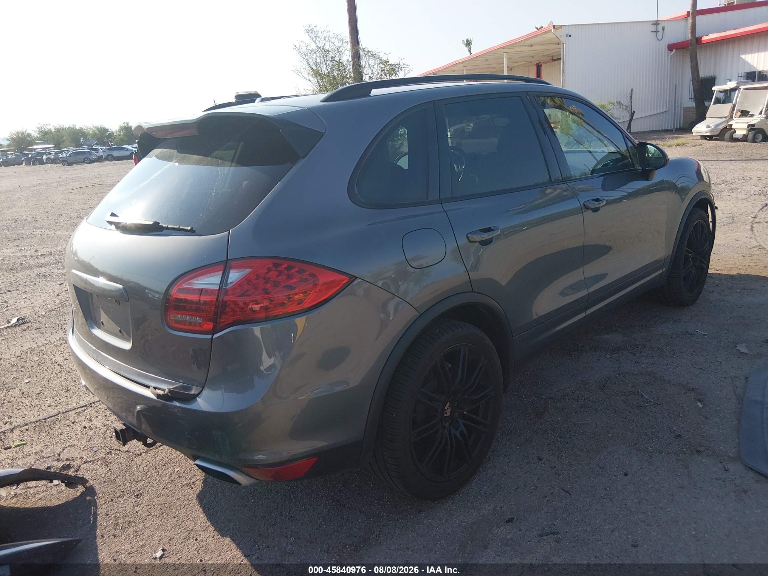 2014 Porsche Cayenne S Gray vin: WP1AB2A20ELA56423