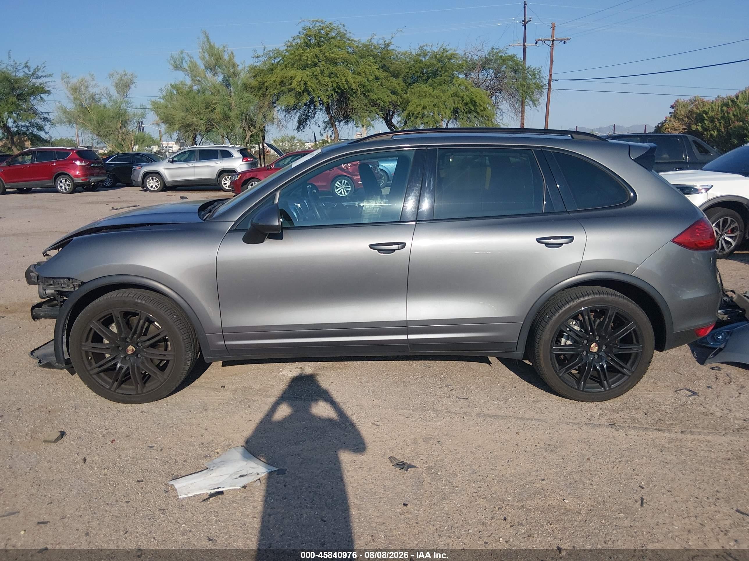 2014 Porsche Cayenne S Gray vin: WP1AB2A20ELA56423