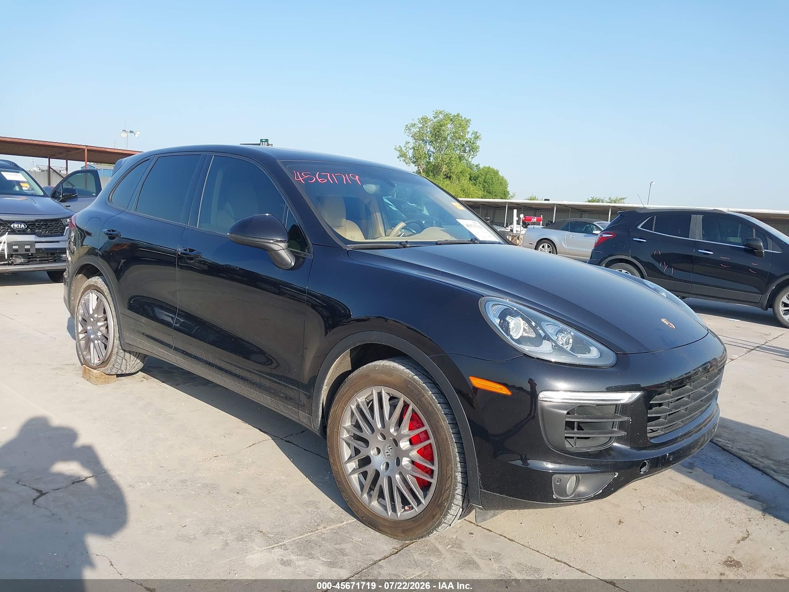 2015 Porsche Cayenne S Black vin: WP1AB2A21FLA56772