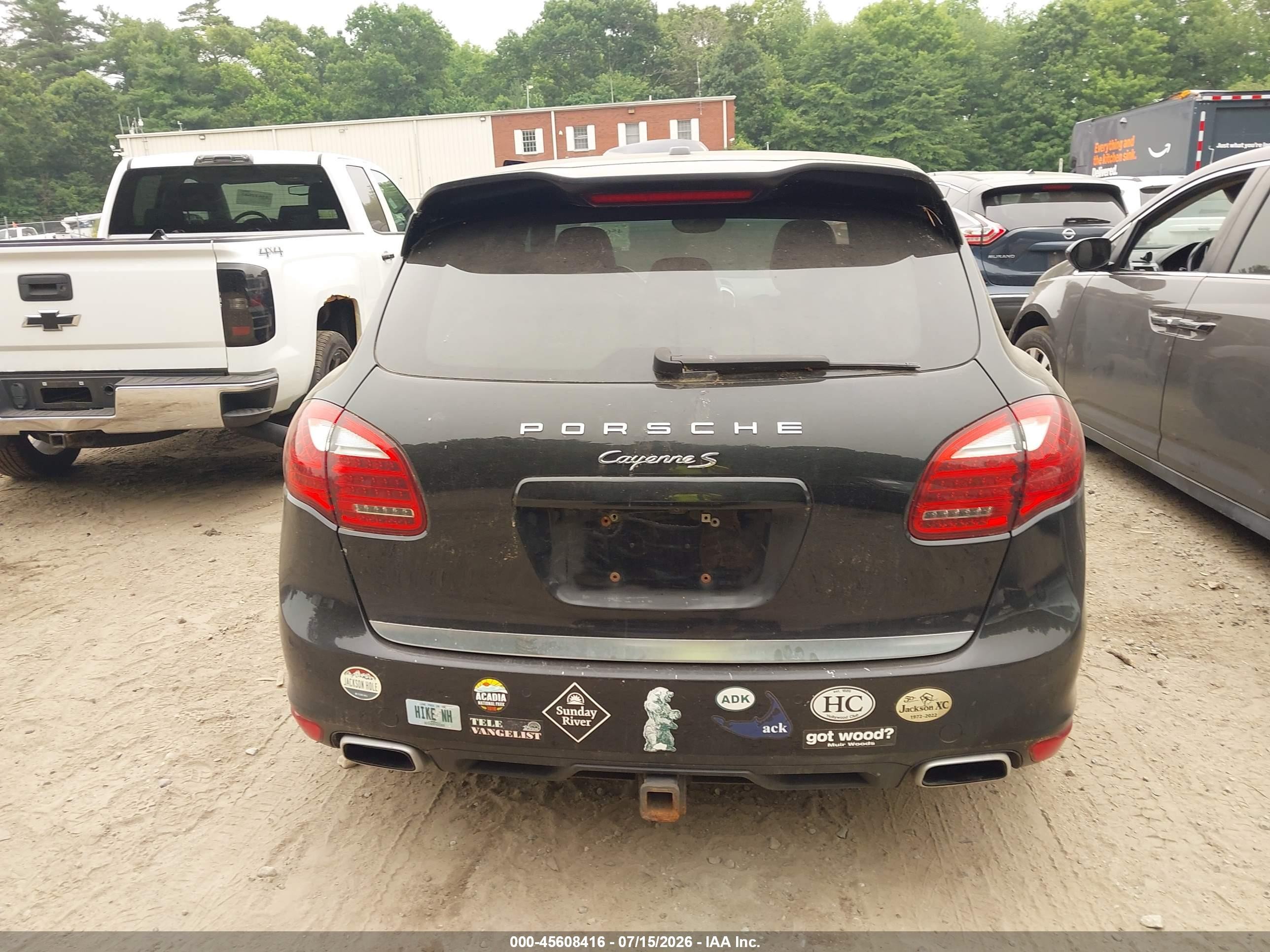 2013 Porsche Cayenne S Черный vin: WP1AB2A22DLA83461