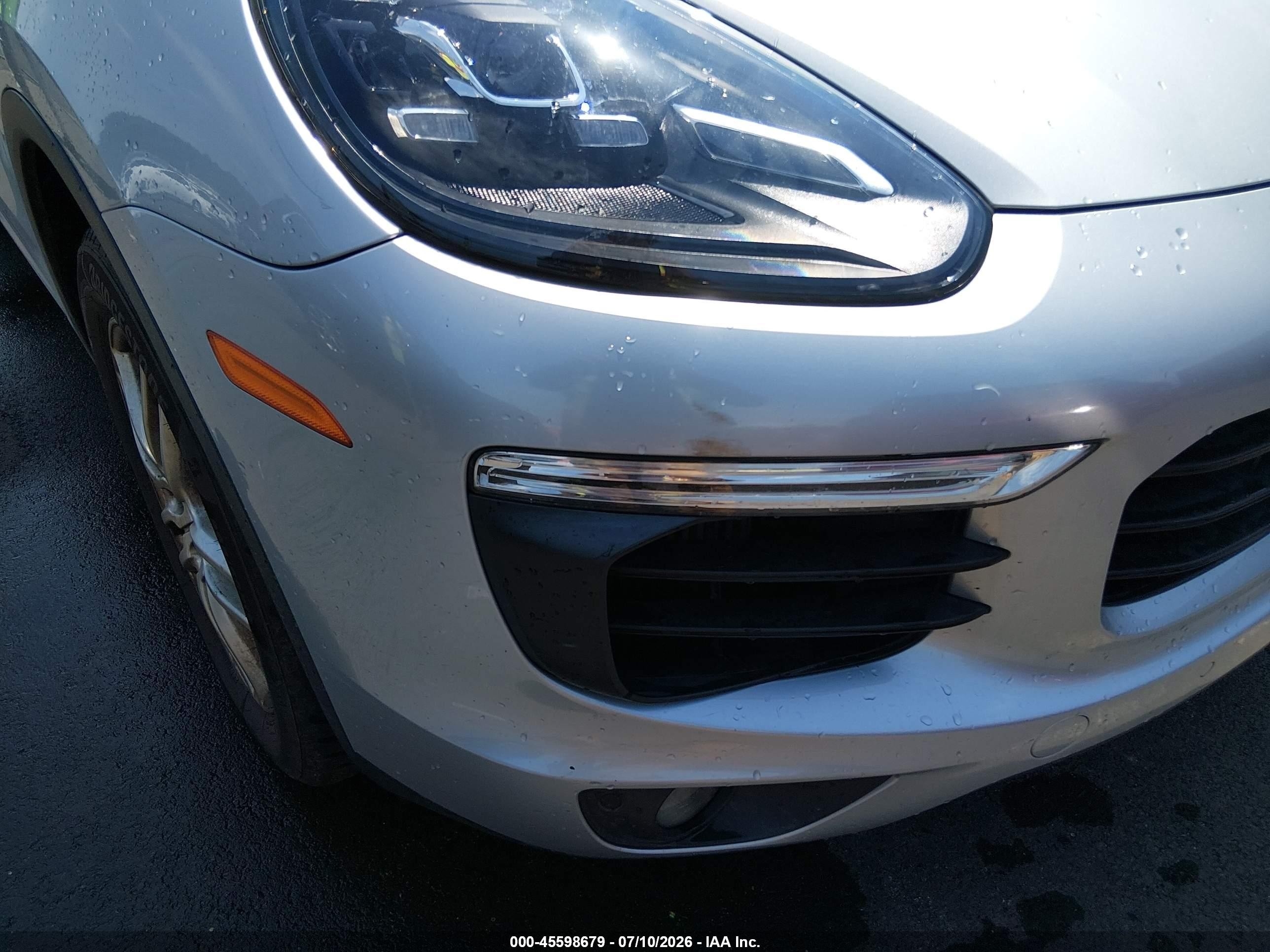 2015 Porsche Cayenne S Silver vin: WP1AB2A22FLA59874