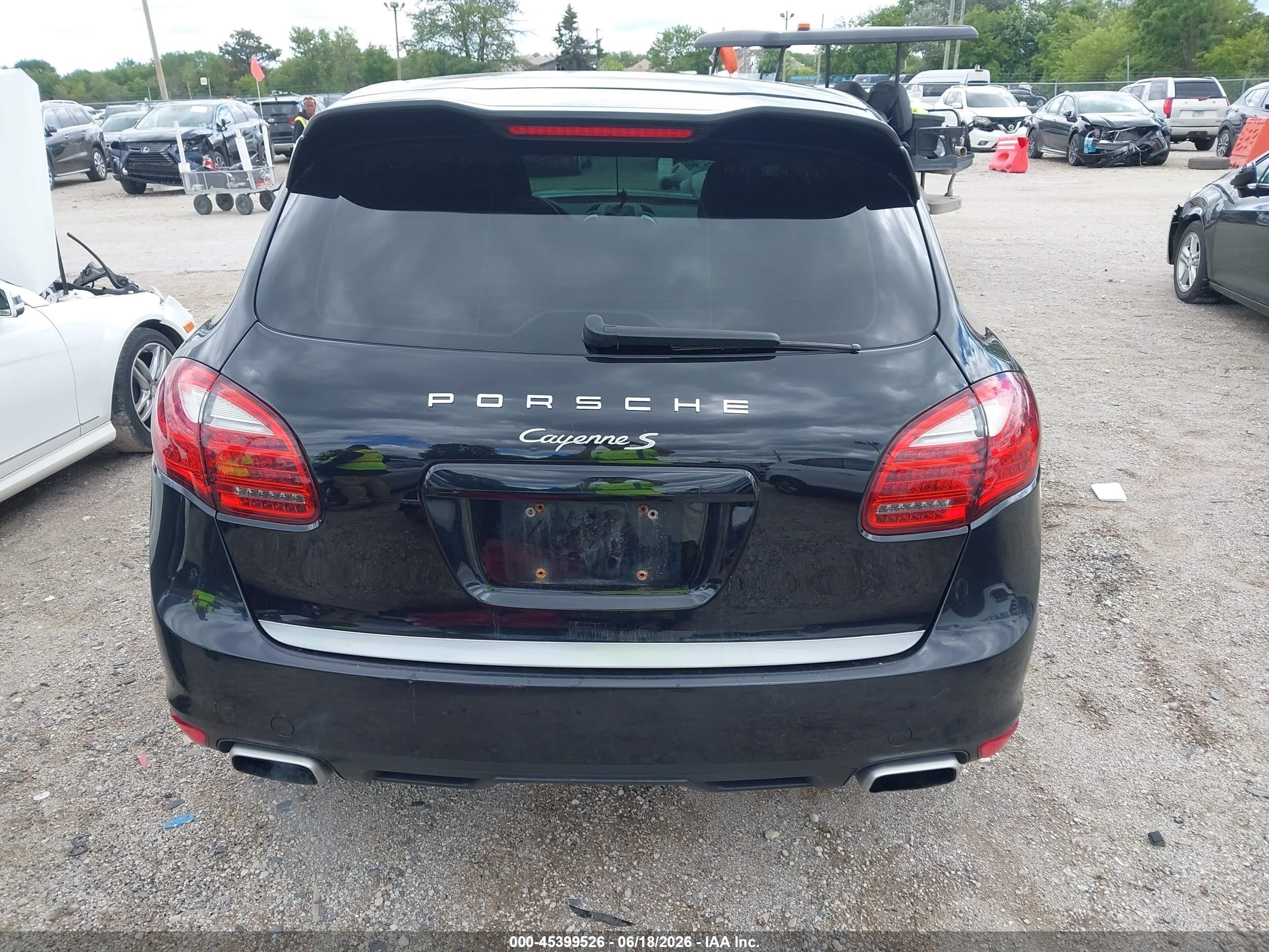 2011 Porsche Cayenne S Black vin: WP1AB2A24BLA46392