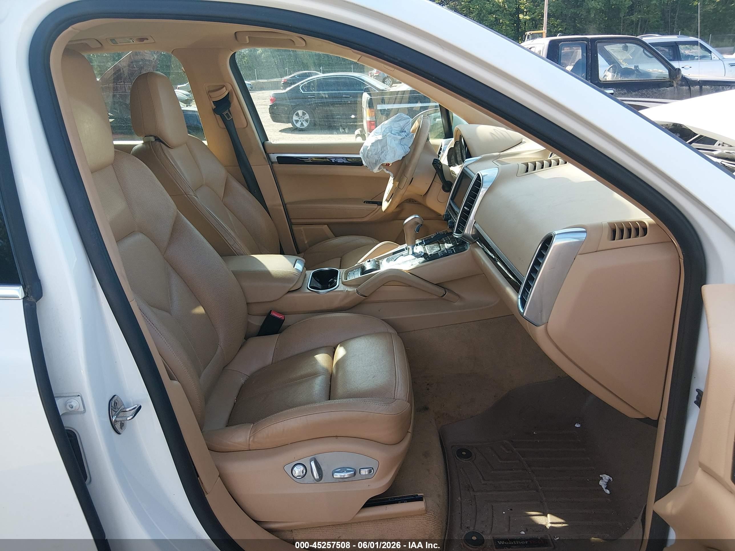 2014 Porsche Cayenne S White vin: WP1AB2A24ELA58630