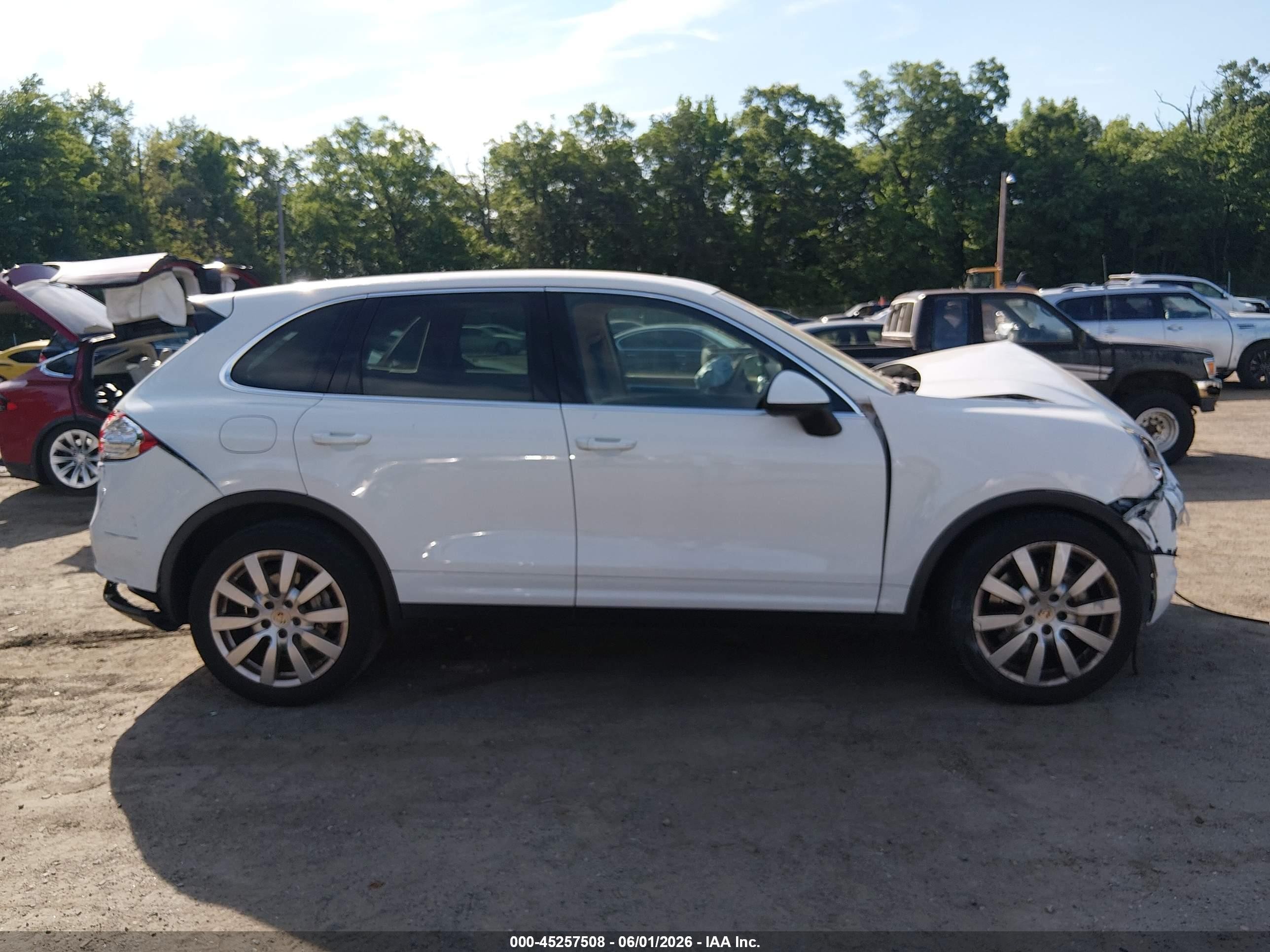 2014 Porsche Cayenne S White vin: WP1AB2A24ELA58630