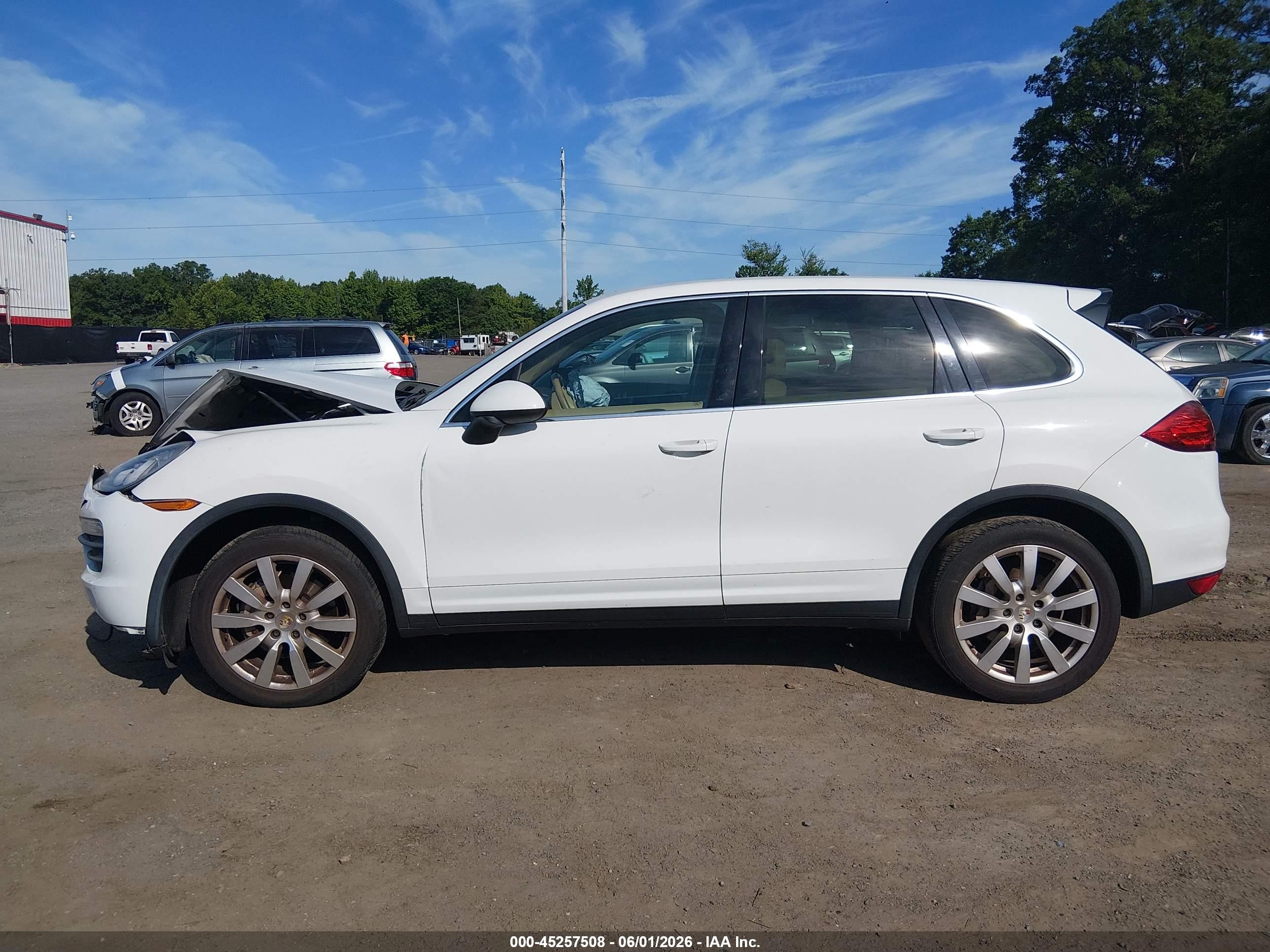 2014 Porsche Cayenne S White vin: WP1AB2A24ELA58630
