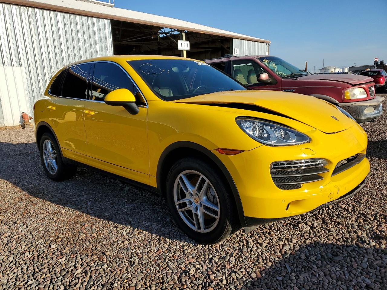 2011 Porsche Cayenne S Yellow vin: WP1AB2A27BLA42109